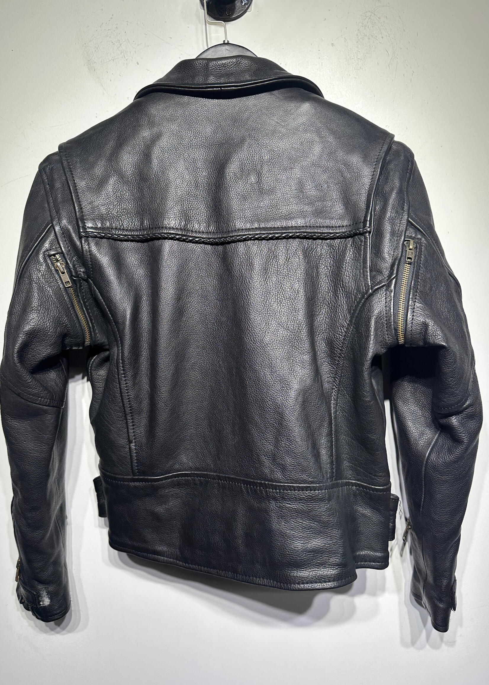 Leather Headquarters Heavy Motorcycle Jacket Fem M