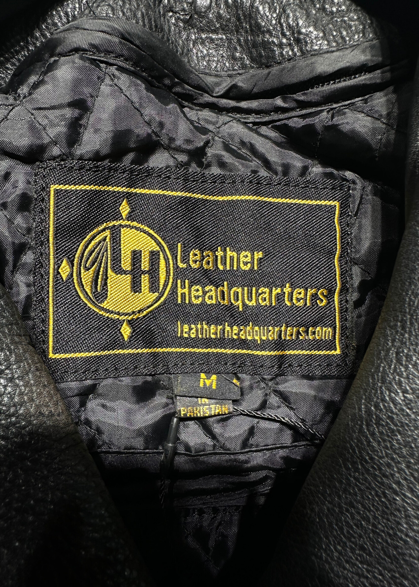 Leather Headquarters Heavy Motorcycle Jacket Fem M