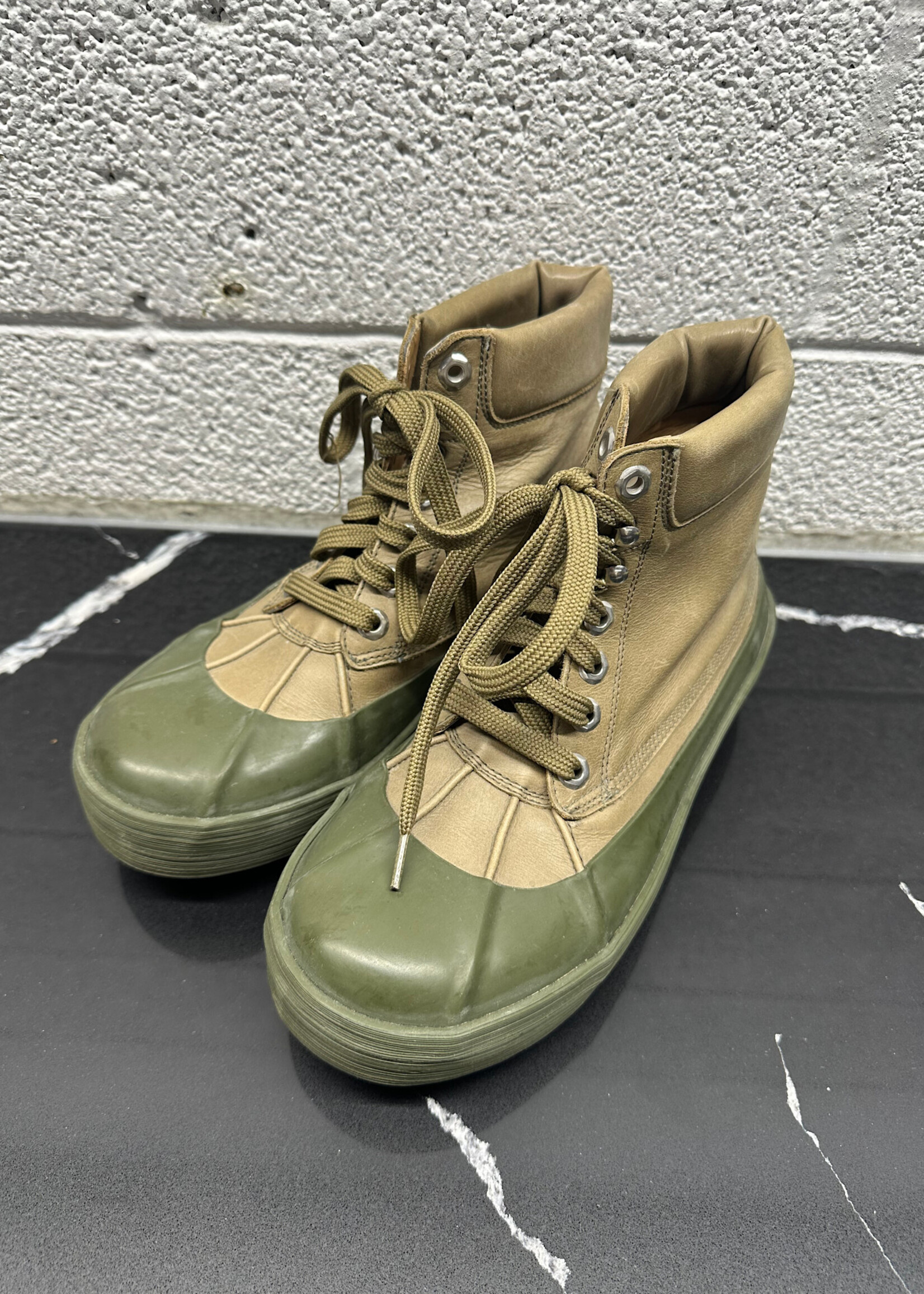 Jacquemus Olive Green Rubber Cap Boots 38/8