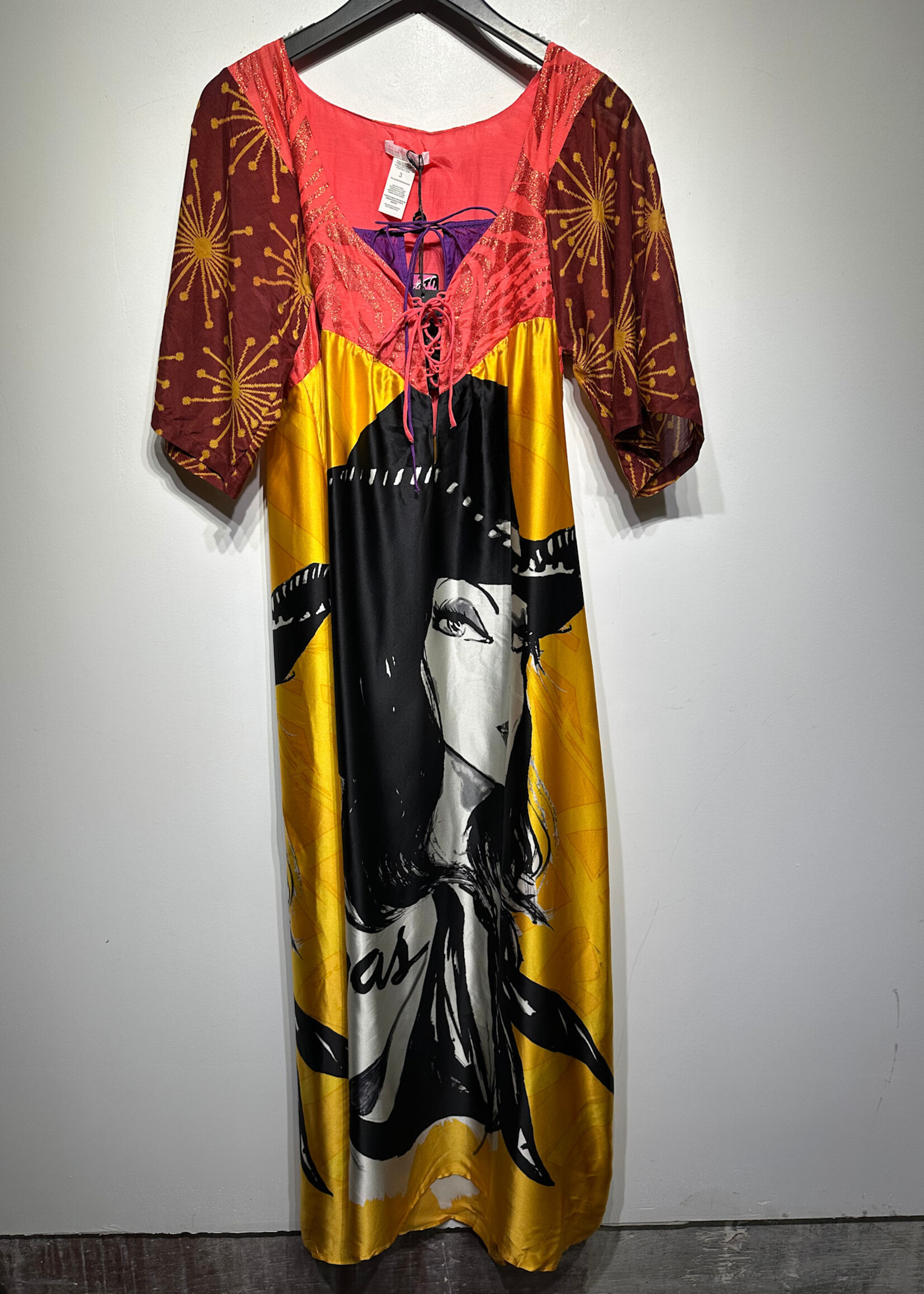 NWT Custo Barcelona Silk Maxi Dress 3/S