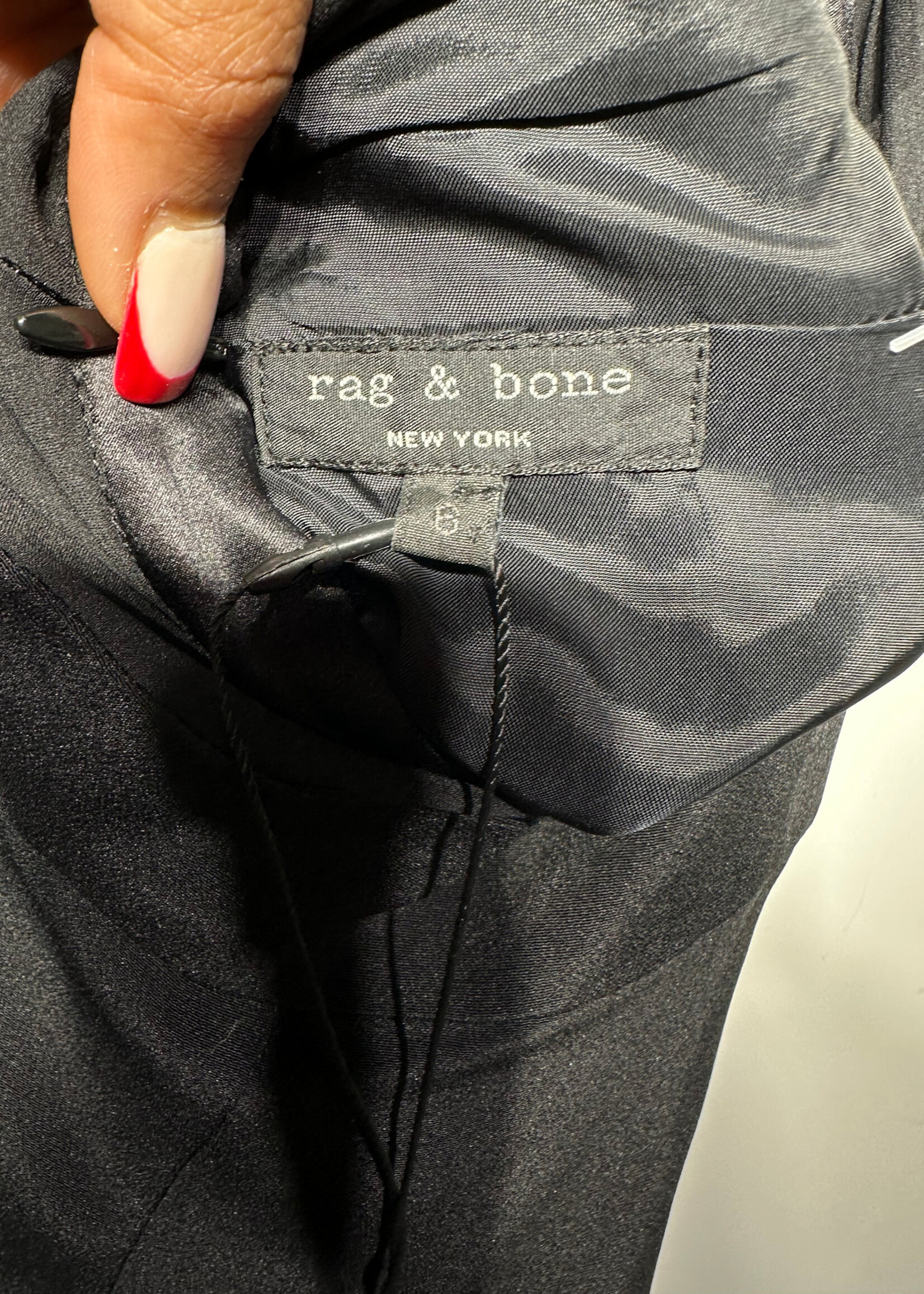 Rag & Bone Silk Black Halter Dress 6/S