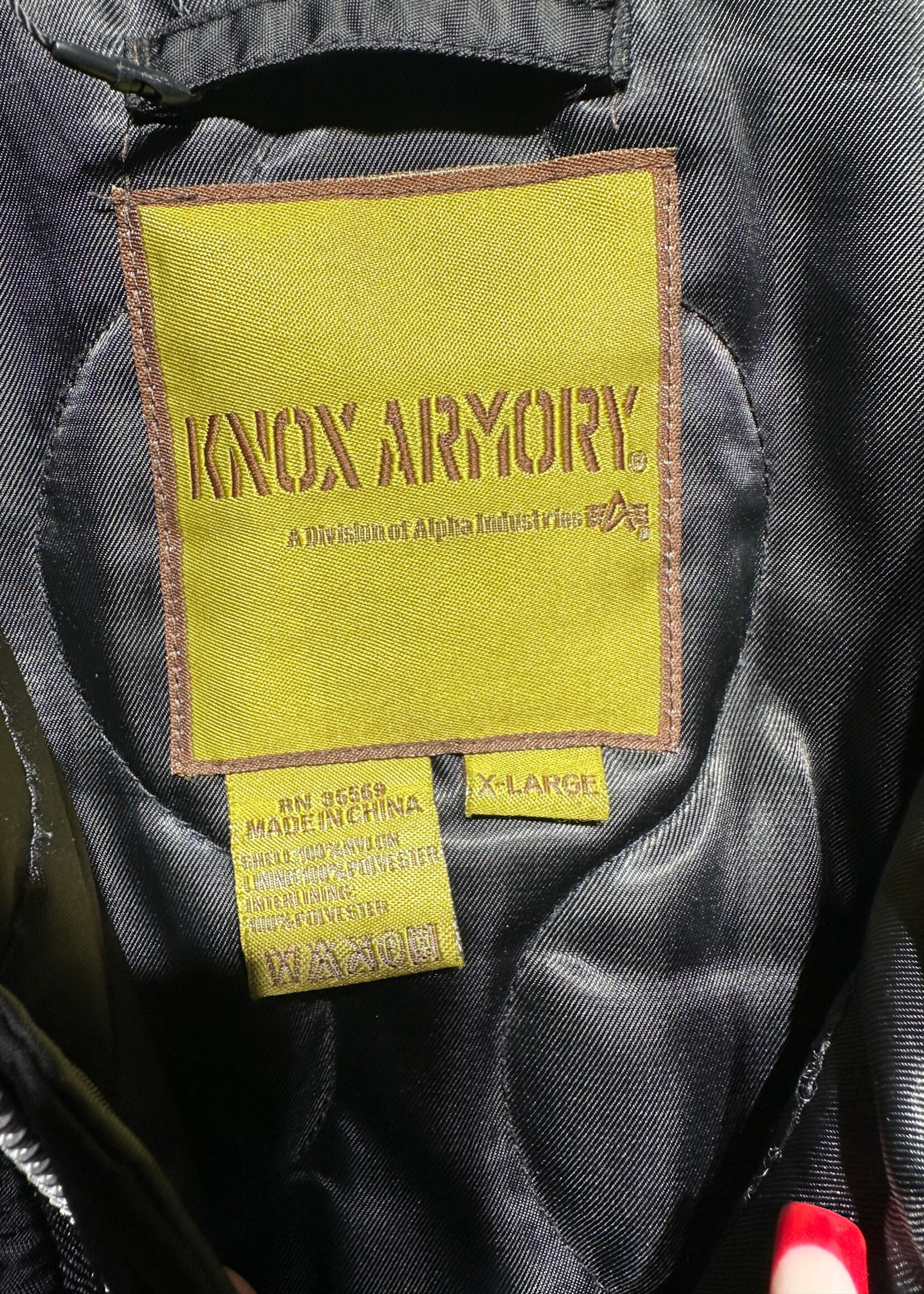 Knox Armory Black Puffer Jacket XL