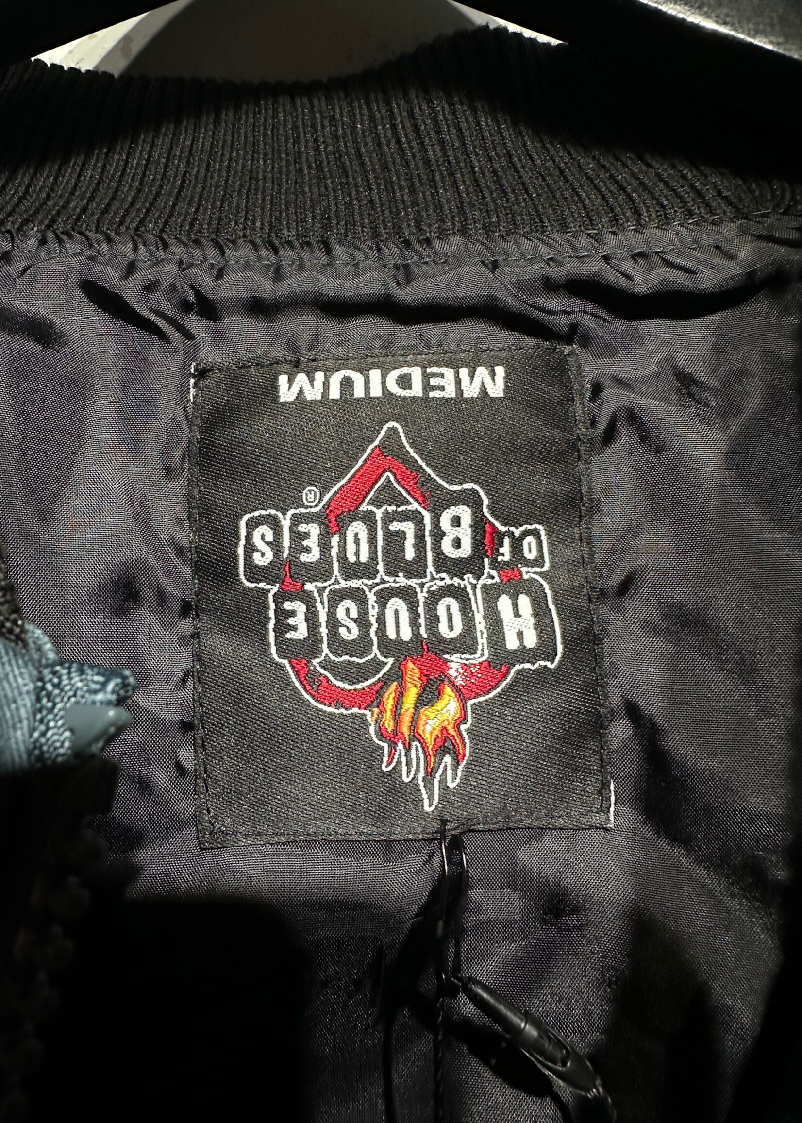 House of Blues Blue Black Zip Jacket M