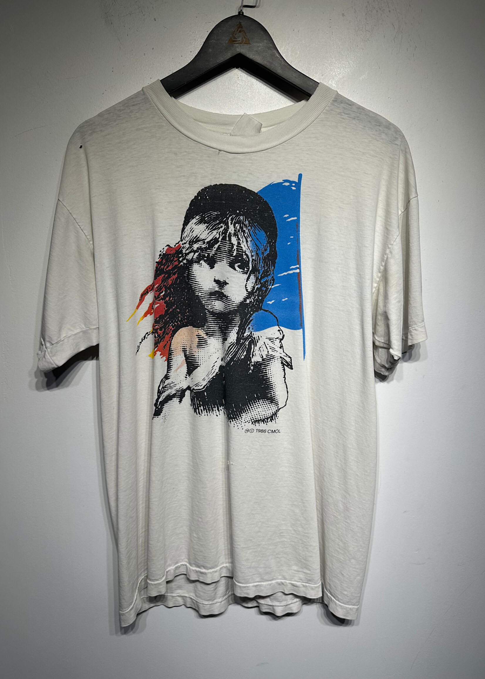 1986 Le Miserables London White Graphic Tee L/XL