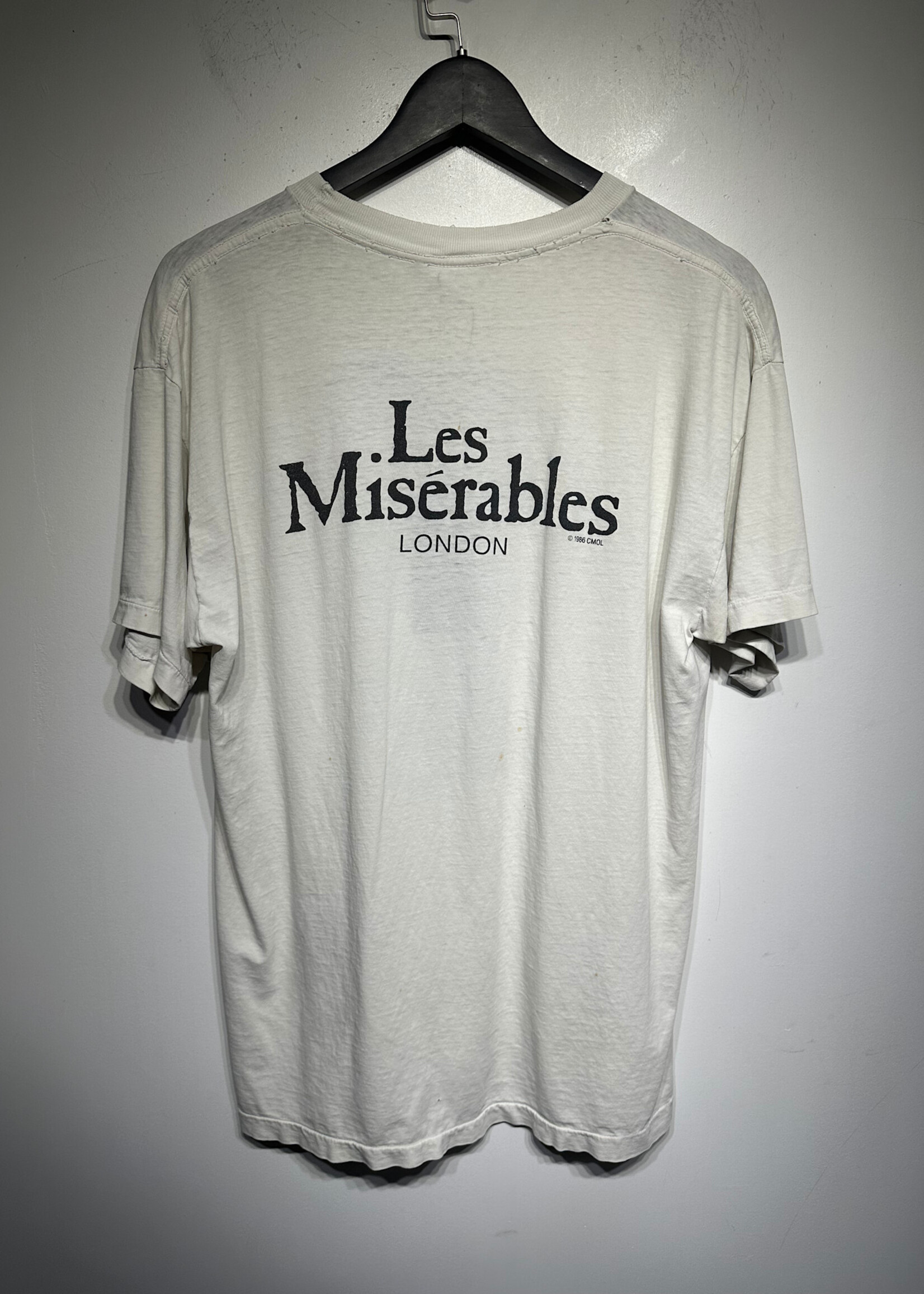 1986 Le Miserables London White Graphic Tee L/XL