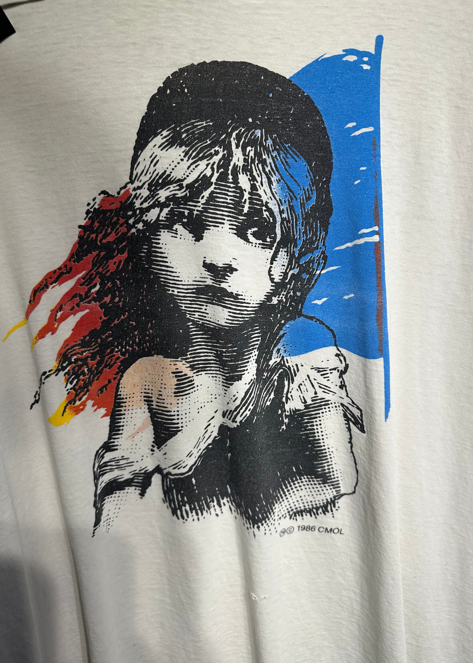 1986 Le Miserables London White Graphic Tee L/XL
