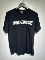 Diesel Only The Brave Black Logo Tee L