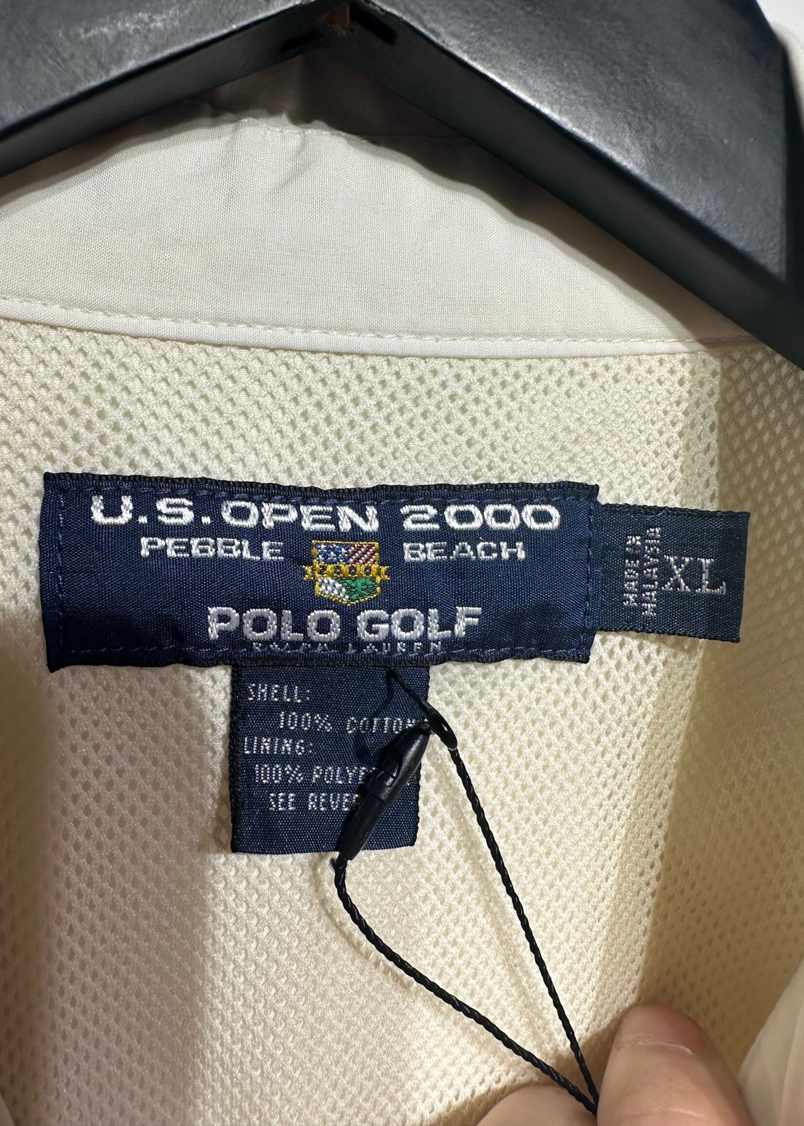 Polo US Open White Zip Jacket XL