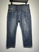 Victorius White Cross Patch Jeans Masc 32