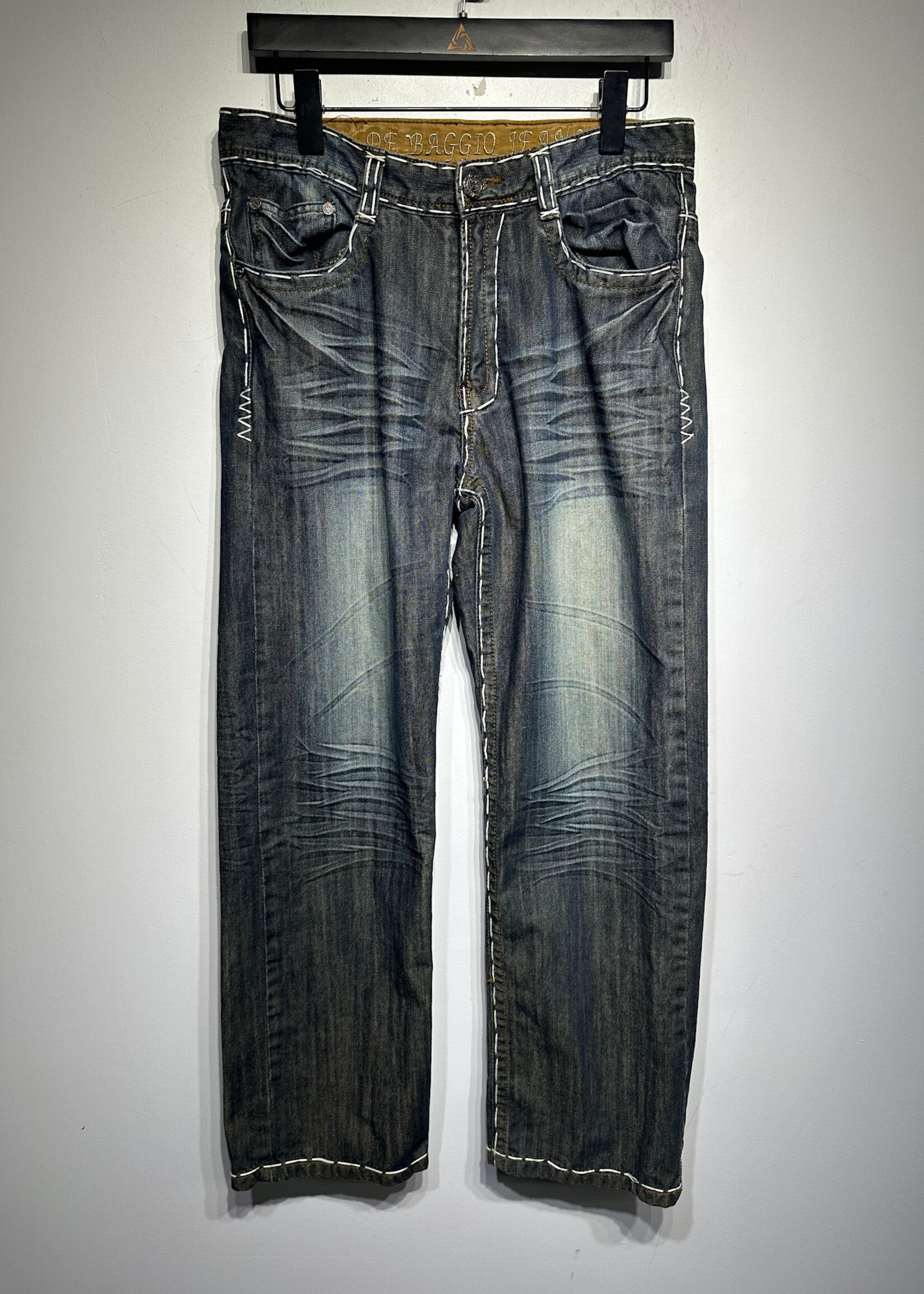 Baggio Jeans Green Blue Wash Y2K Jeans Masc 32