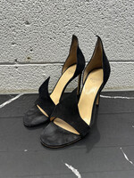 FRANCESCO RUSSO BLACK HEELS 9.5 AS IS