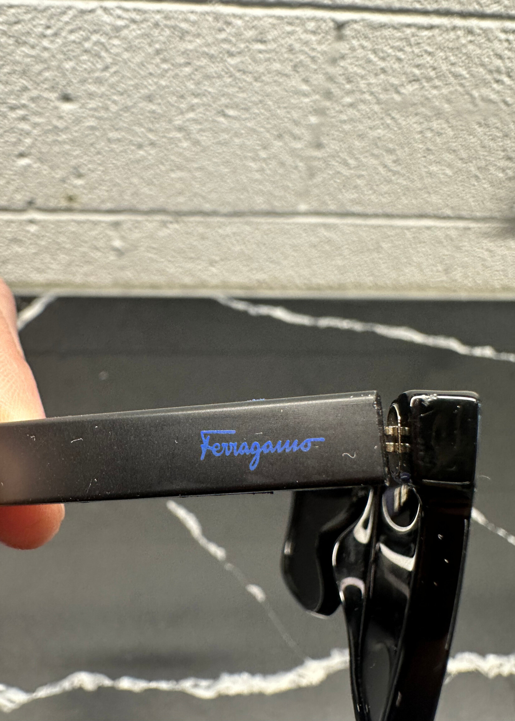 Ferragamo Blue Black Glasses
