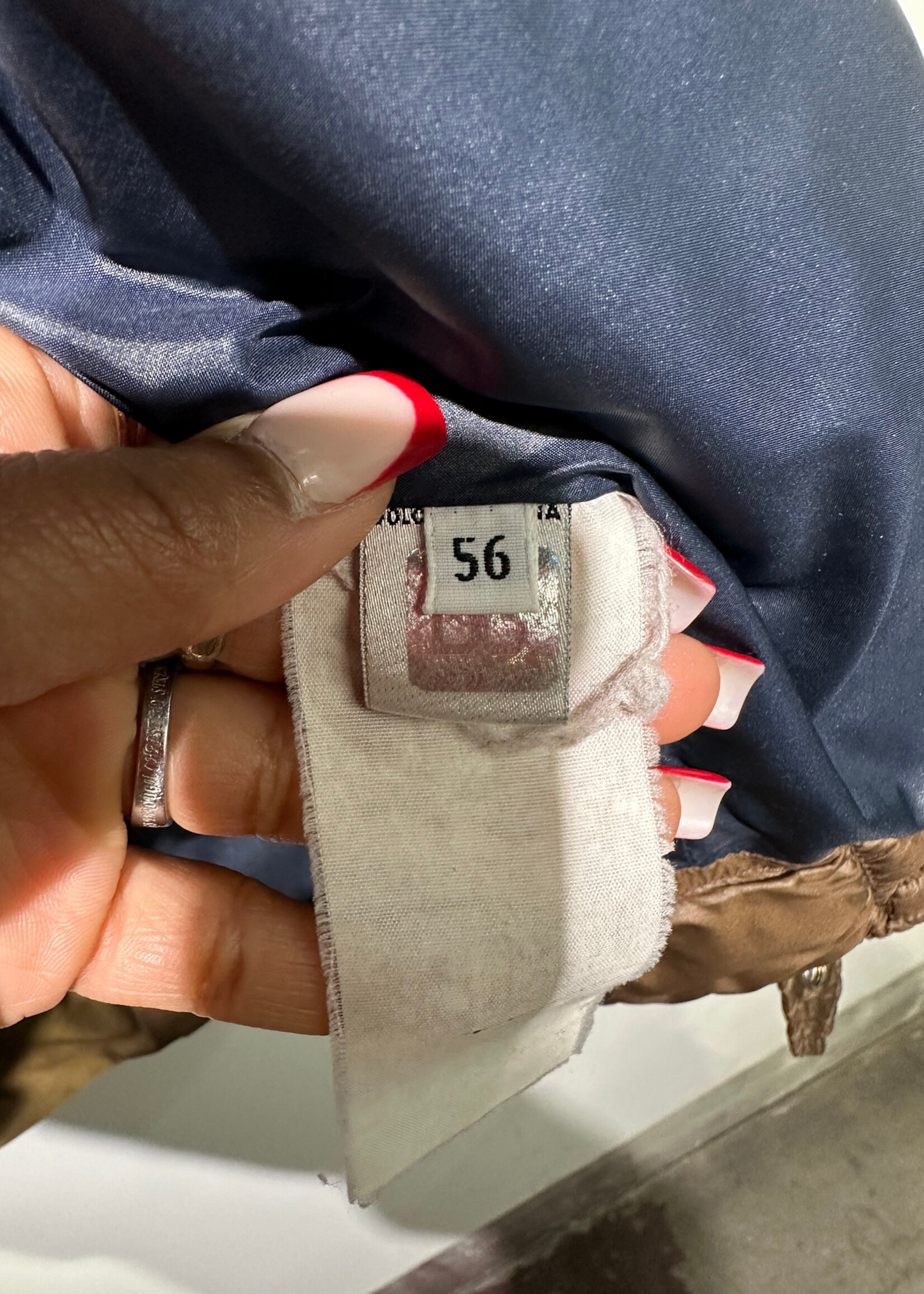 D&G Vintage Blue Brown Puffer Fits Masc L AS IS