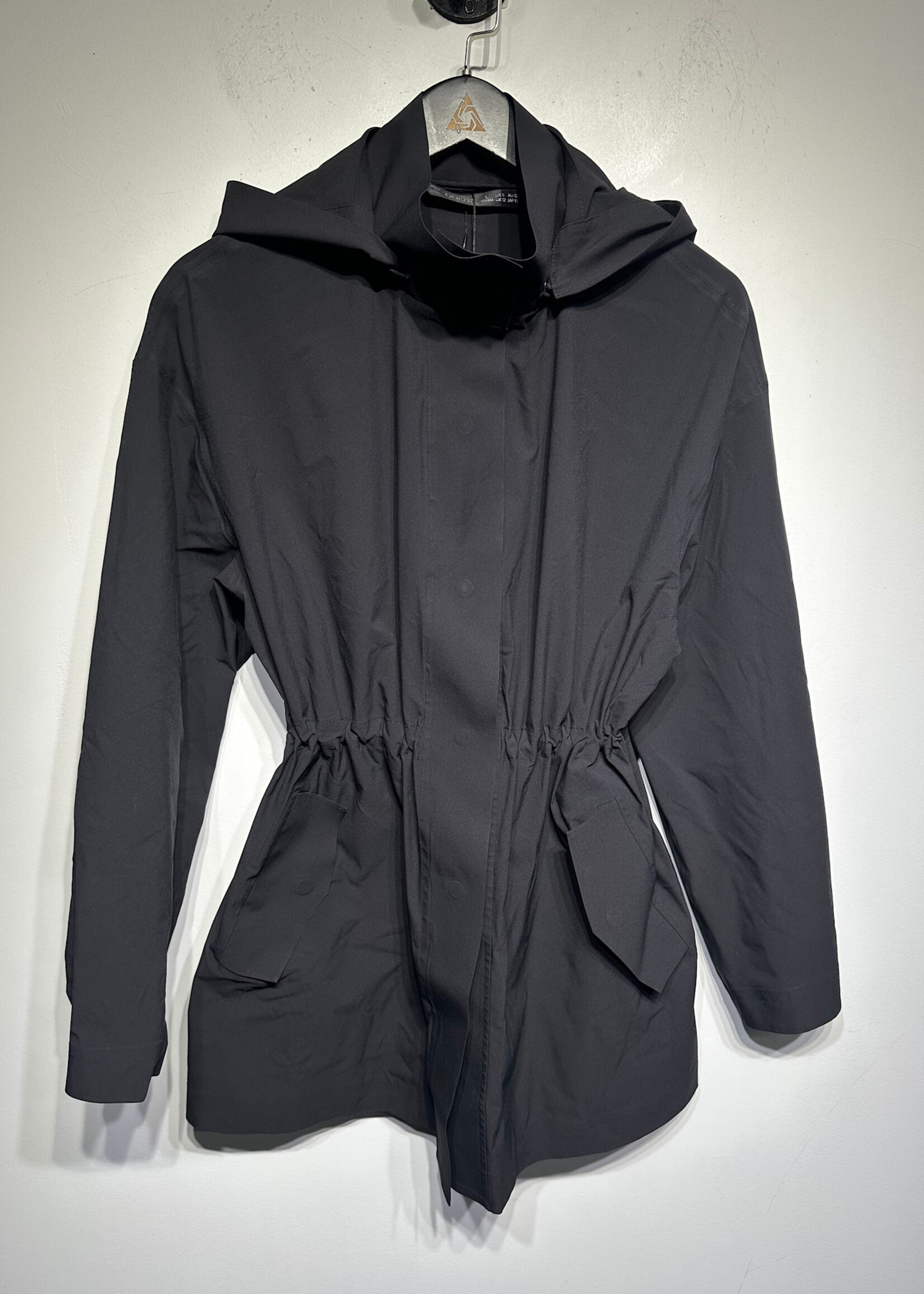 Goelia Black Long Rain Coat Fem L