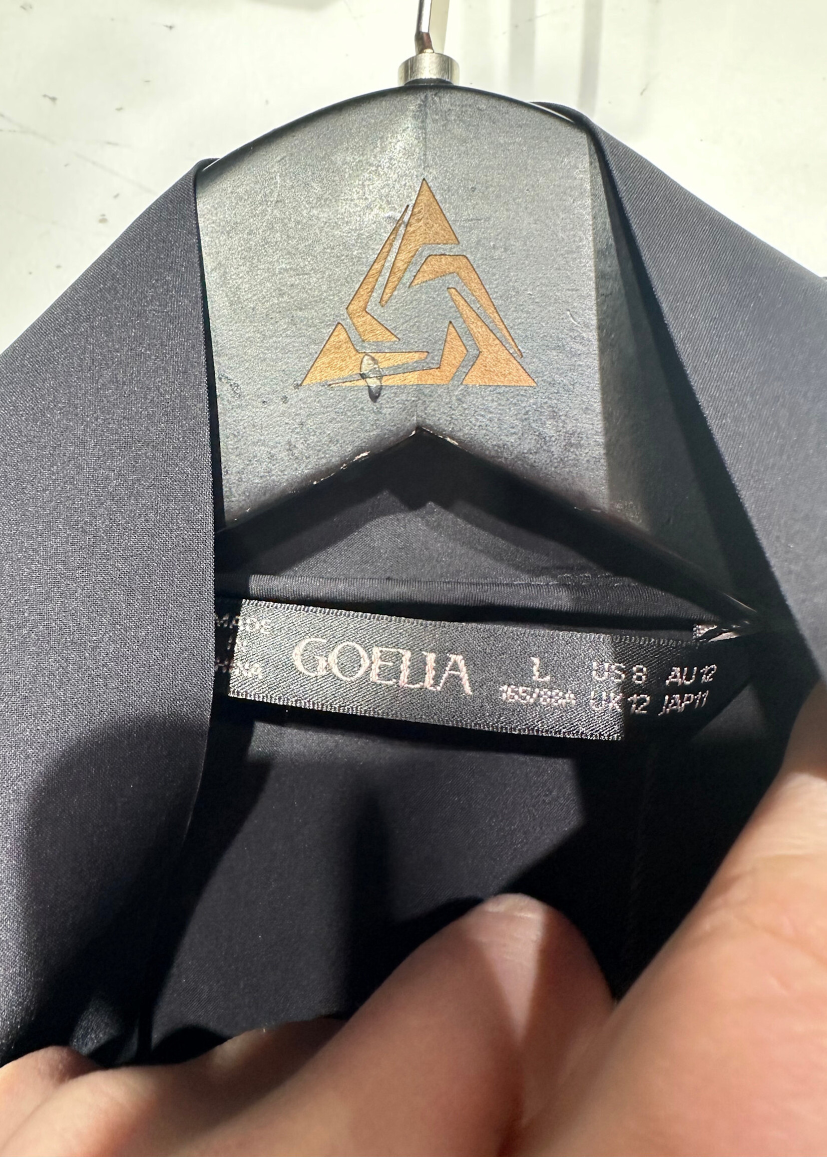 Goelia Black Long Rain Coat Fem L