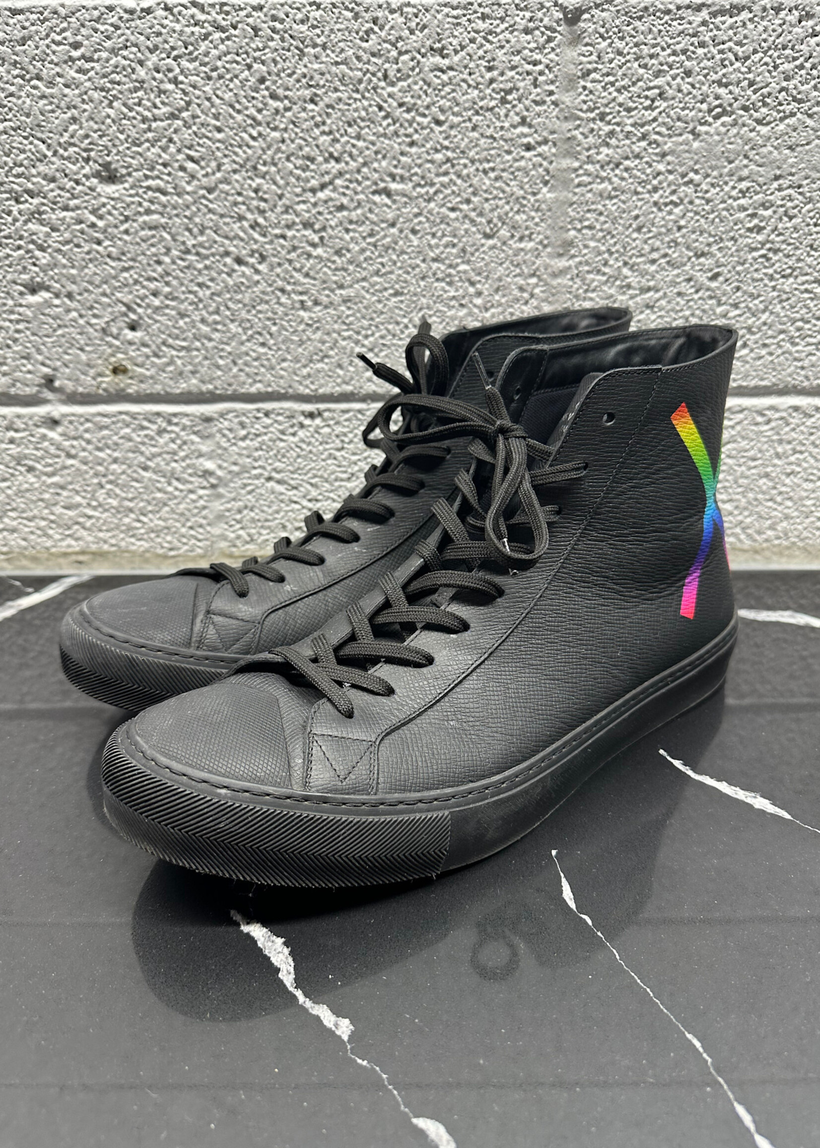 Louis Vuitton Multicolor X Black Hi Tops Fits Masc 11