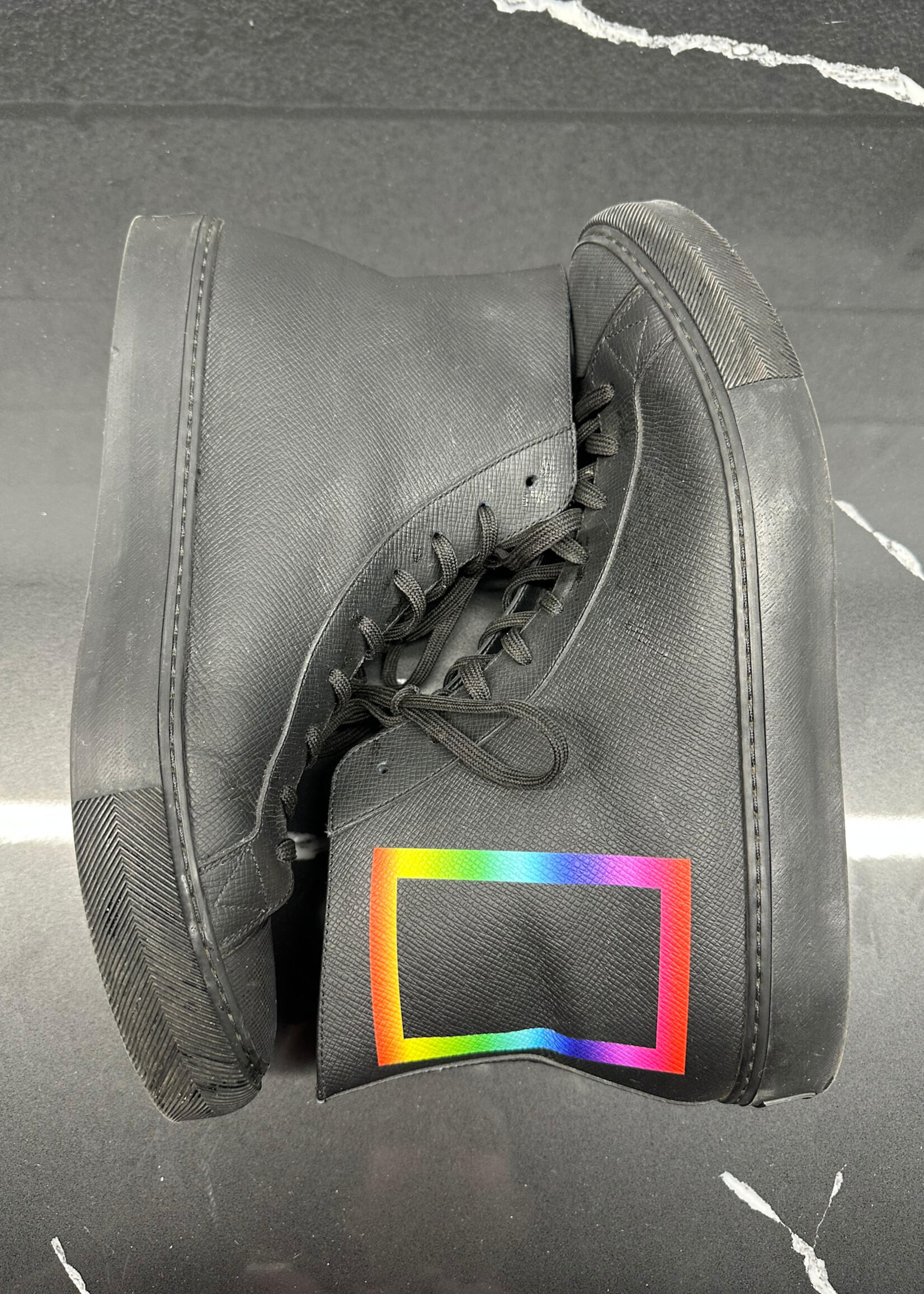 Louis Vuitton Multicolor X Black Hi Tops Fits Masc 11