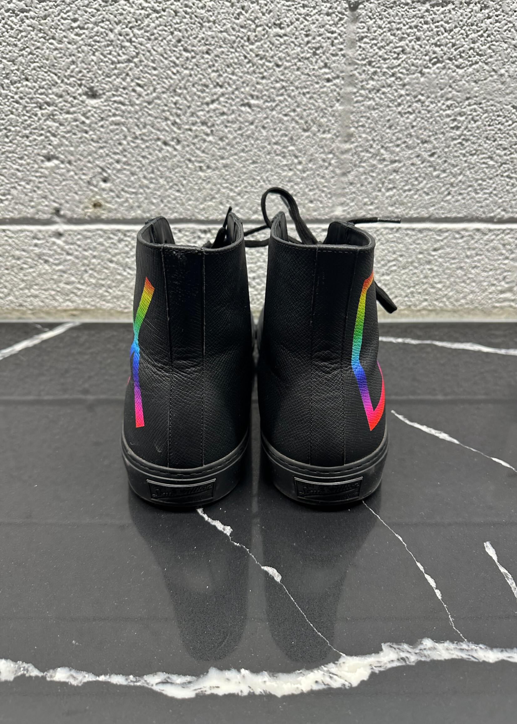 Louis Vuitton Multicolor X Black Hi Tops Fits Masc 11