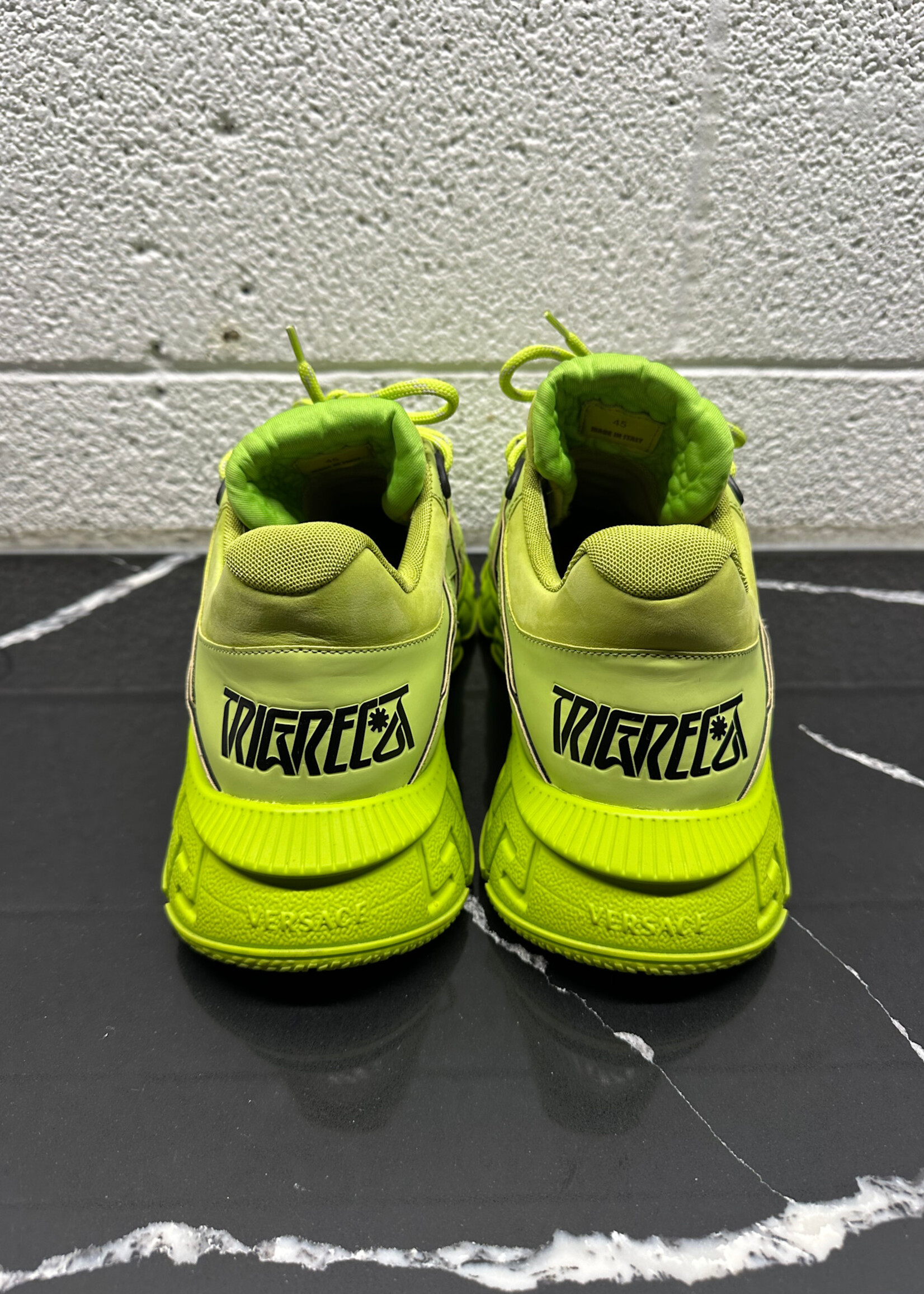 Versace Trigreca Neon Green Runners 45/12