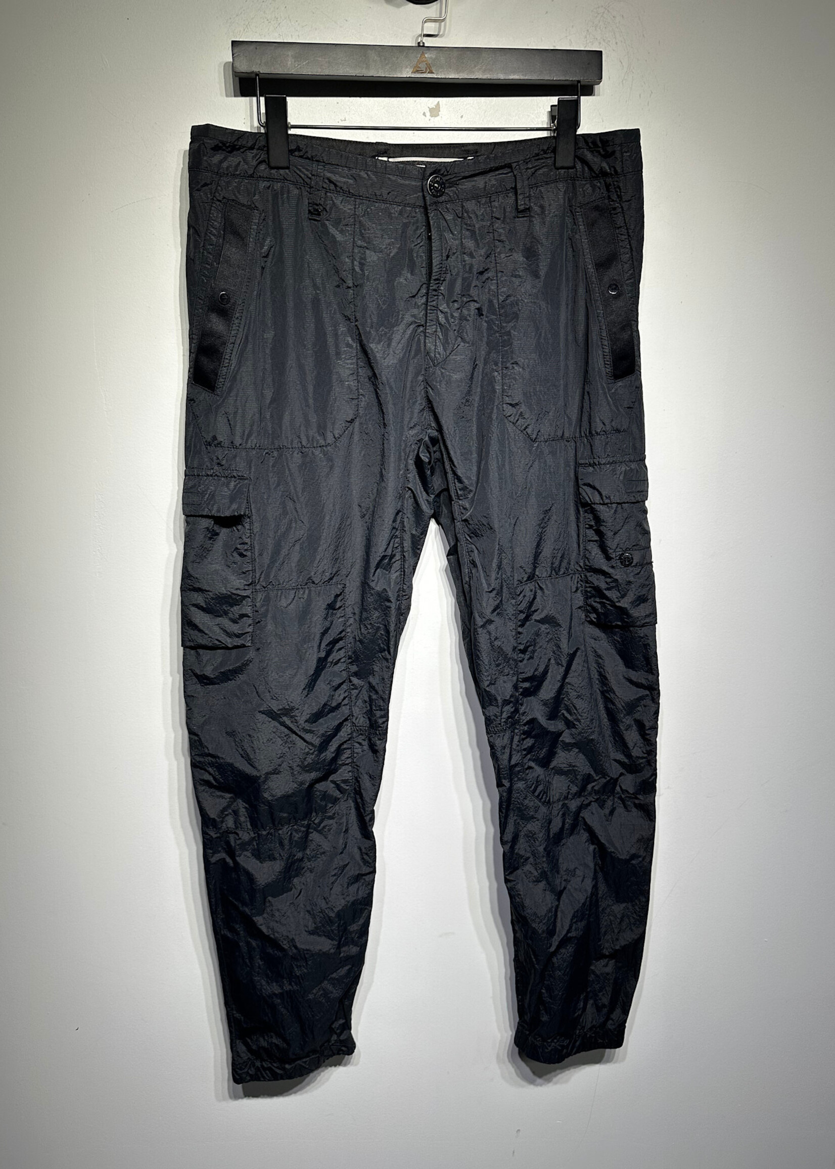 Stone Island Black Nylon Pants Masc 33