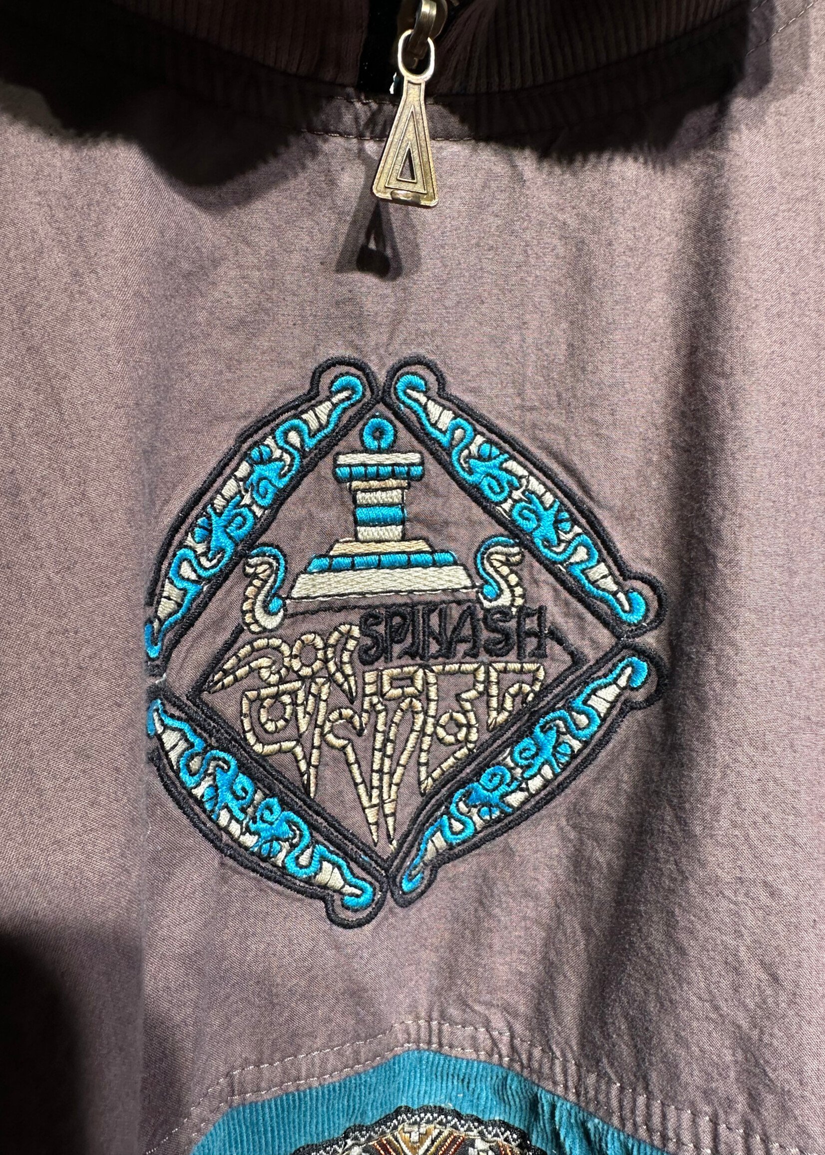 Spinash Vintage Mauve/Teal 1/4 Zip As Is L