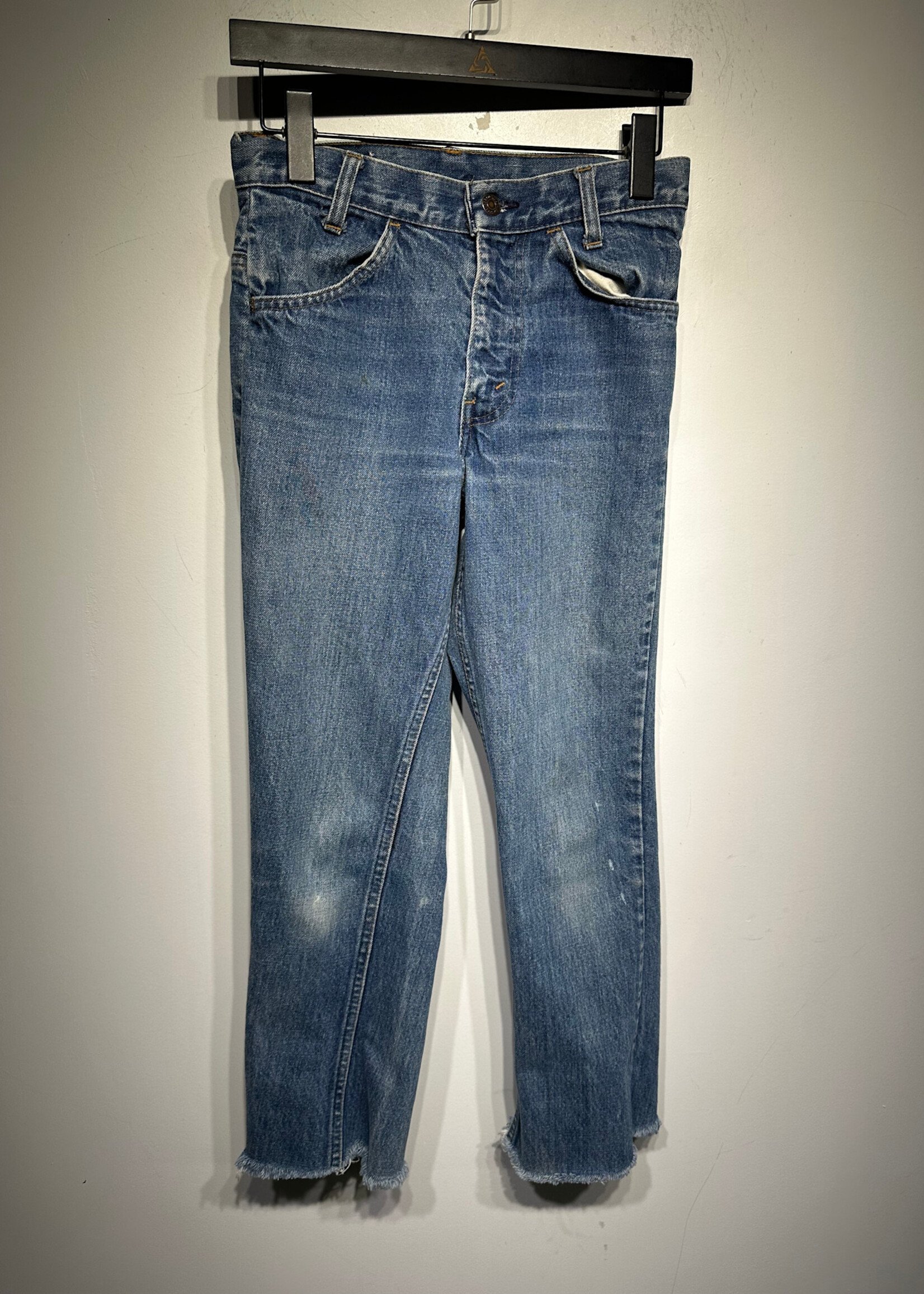 1975 Levi's Cropped Orange Tabs As Is 28"