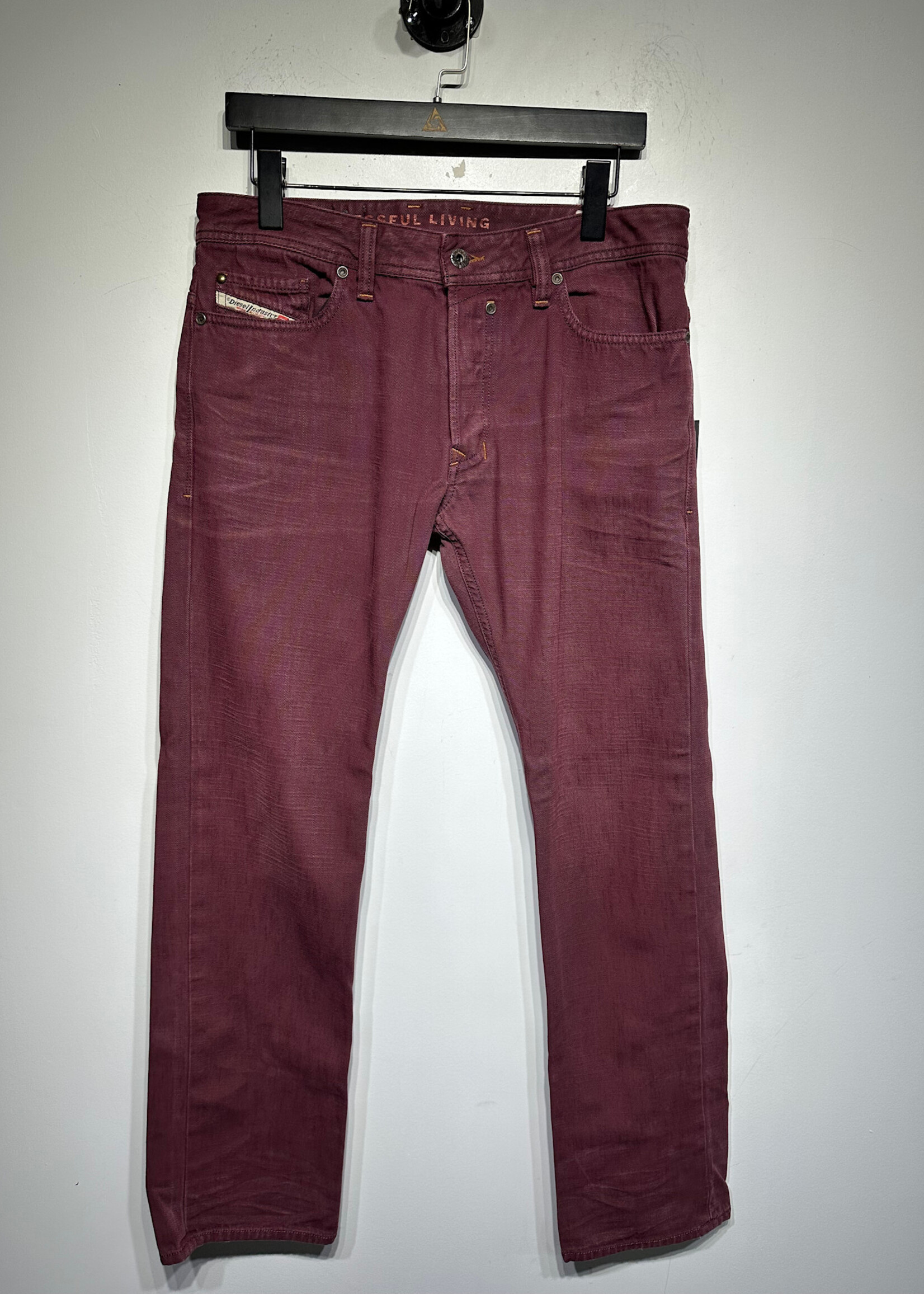 Diesel Safado Slim Straight Red Jeans Masc 31