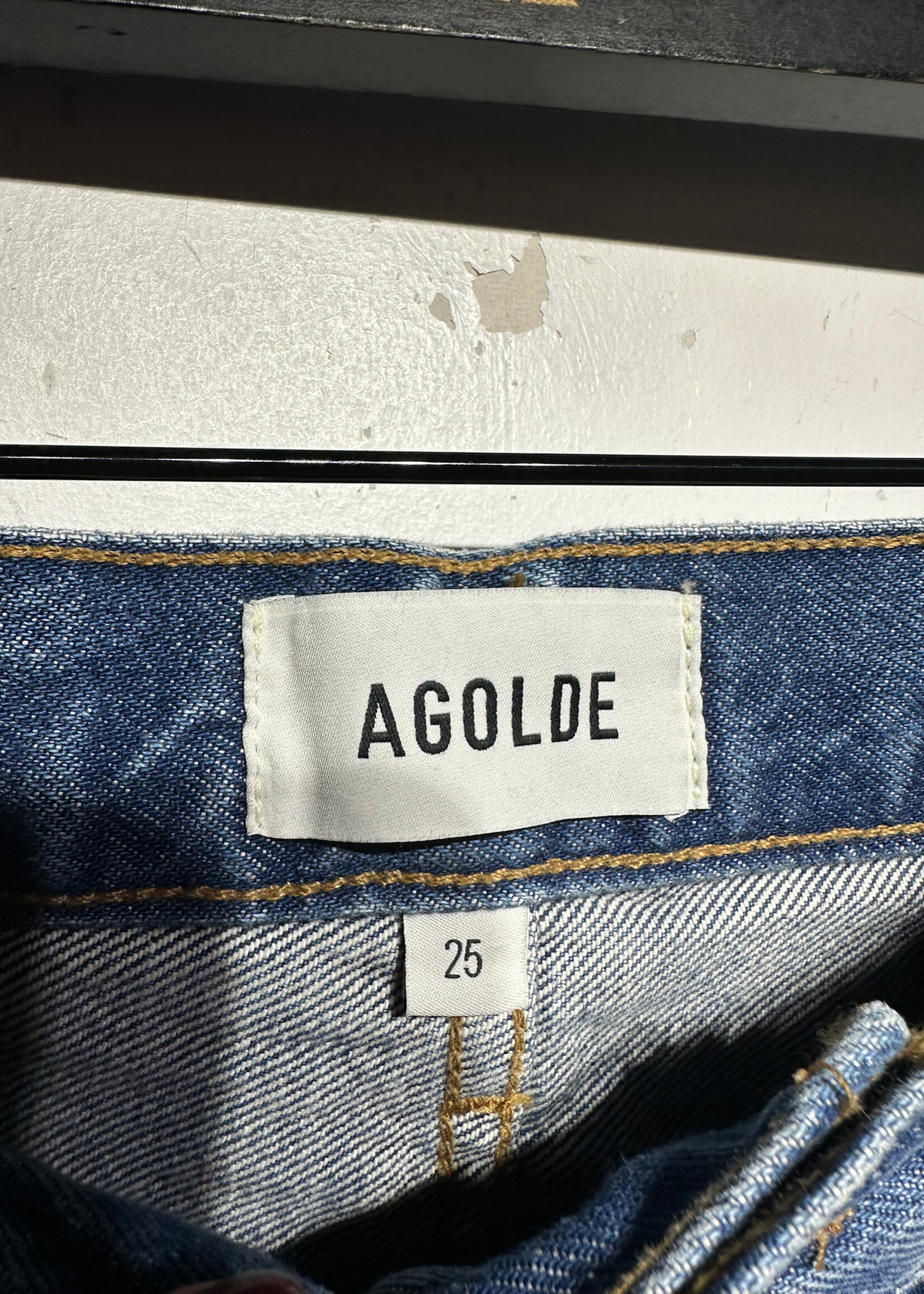 Agolde Two Tone Wash Denim Fem 25