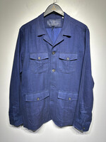 EMANUEL BERG BLUE WORK OVER SHIRT L