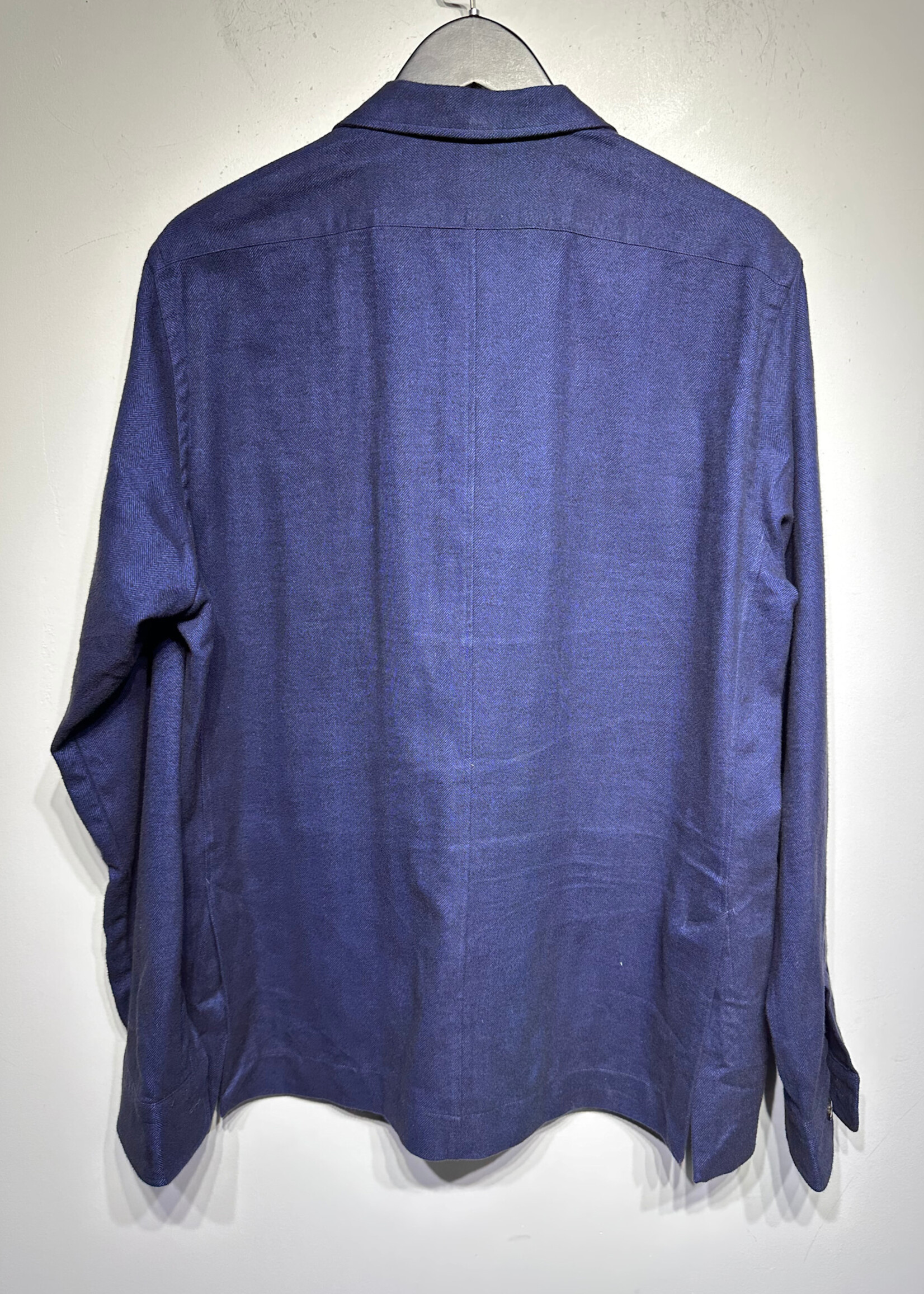 EMANUEL BERG BLUE WORK OVER SHIRT L