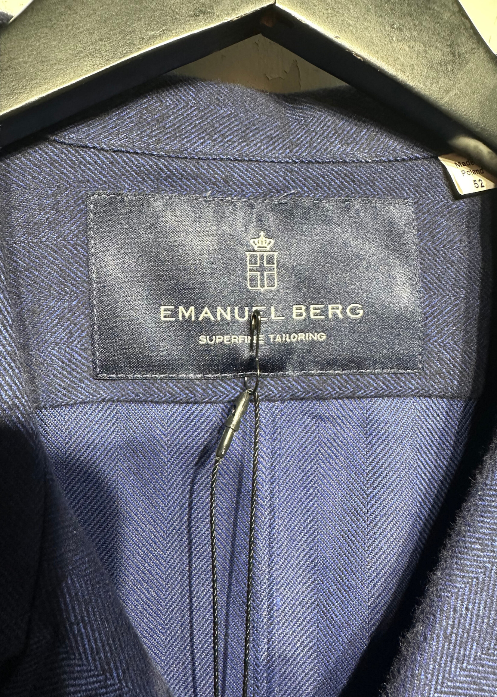 EMANUEL BERG BLUE WORK OVER SHIRT L