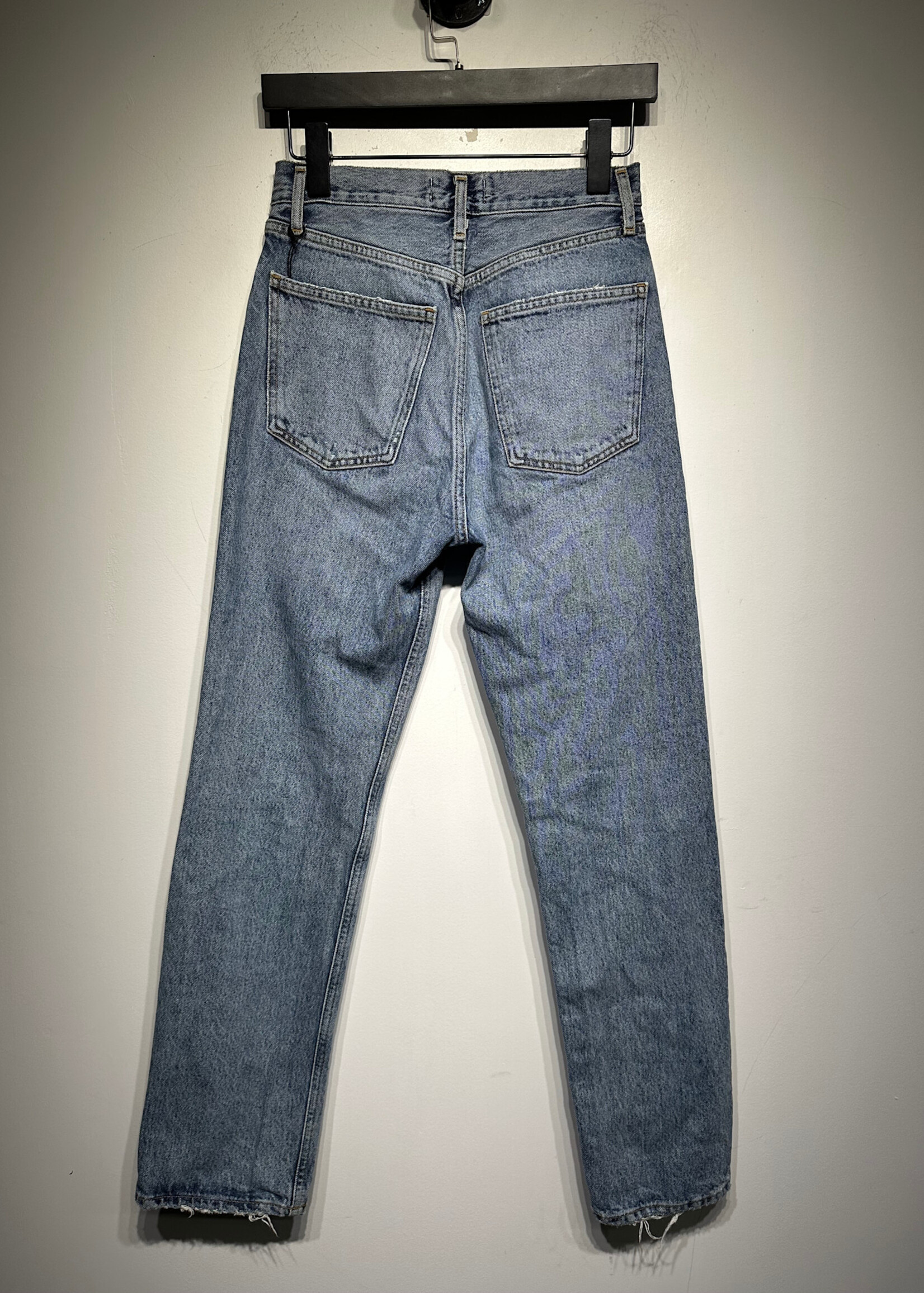 Agolde Light Wash Distressed Jeans 25