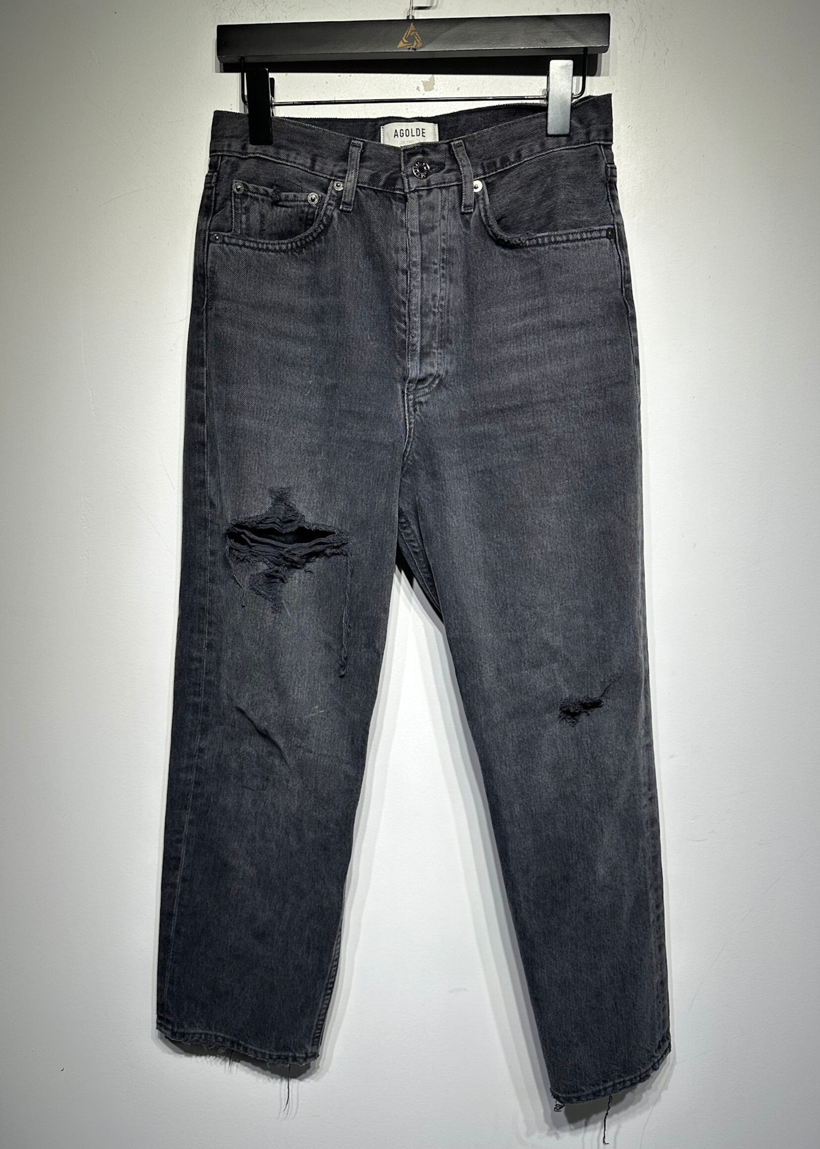 Agolde Black Distressed Jeans 25
