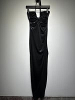 Nookie Black Shimmer Cutout Maxi Dress S