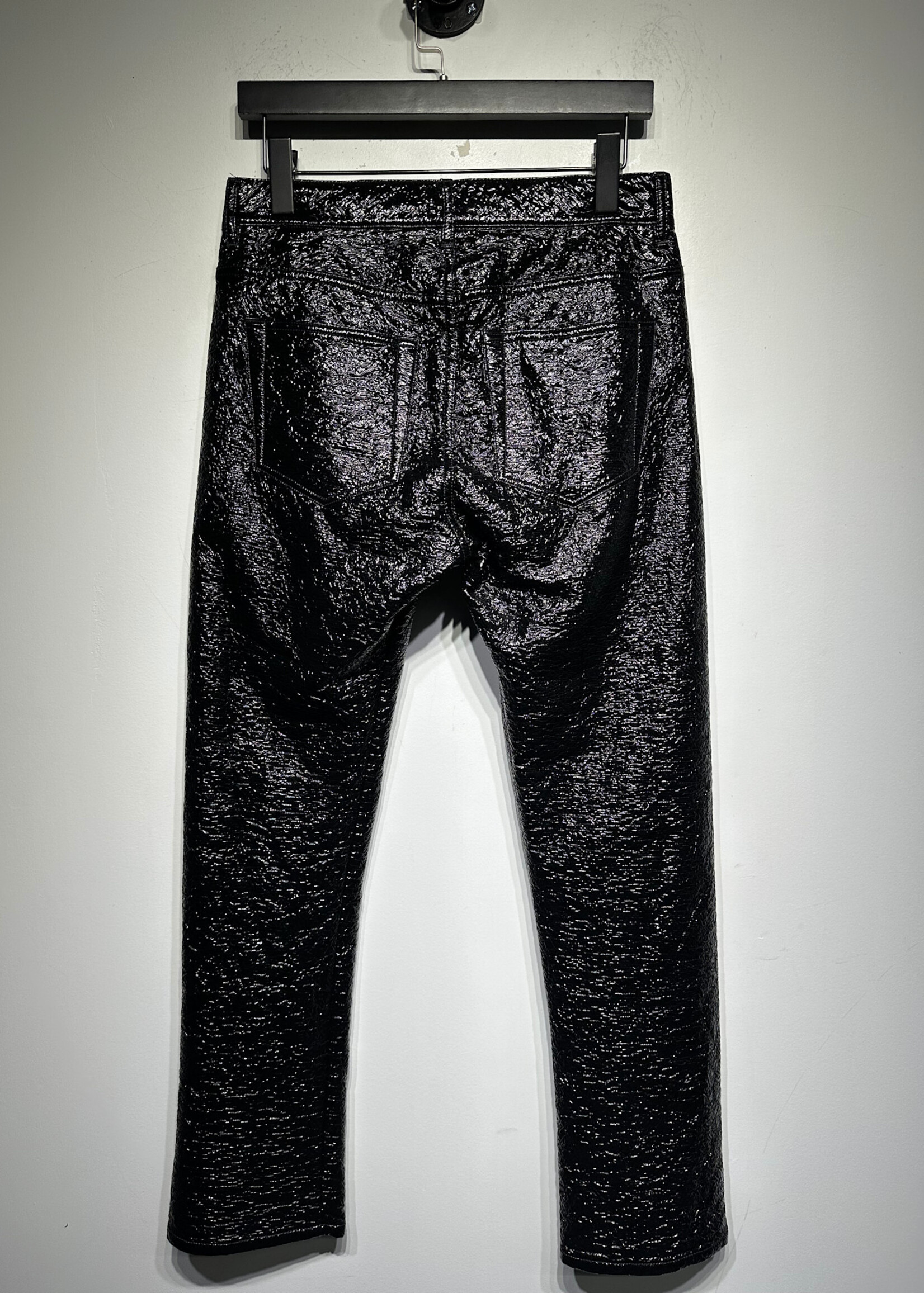 Diesel Black Plastic Wrap Style Pants Fem 27