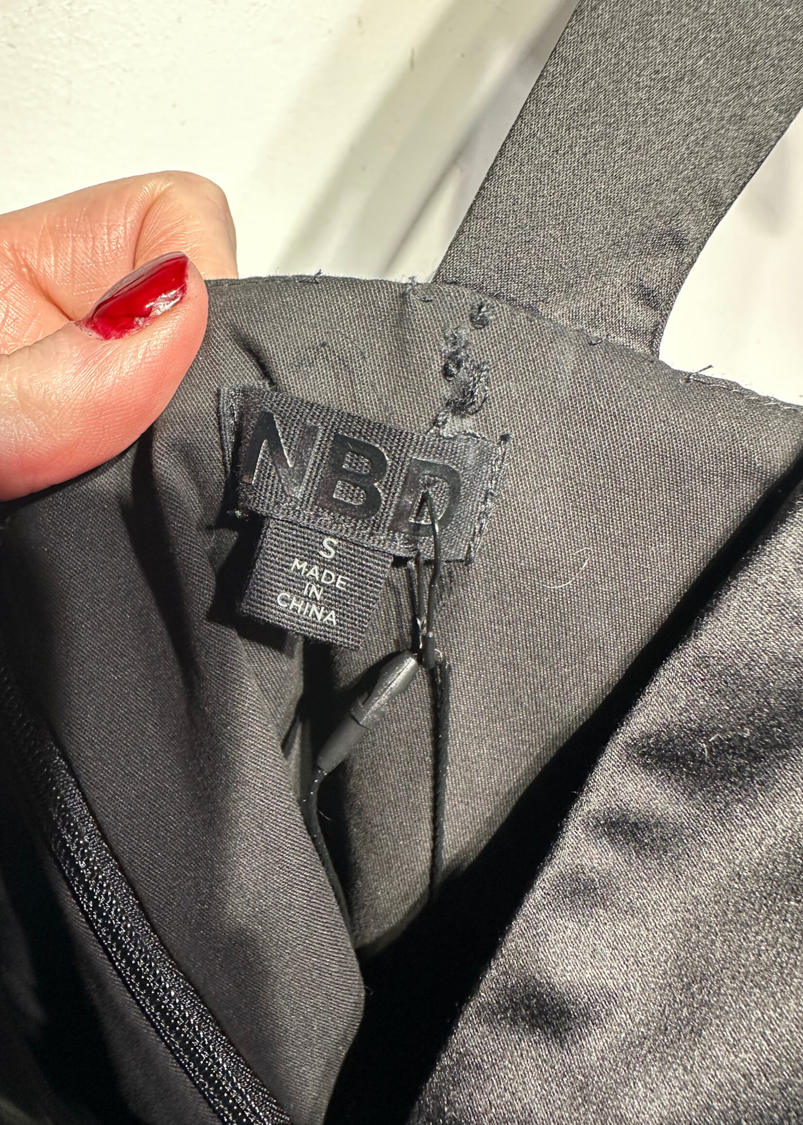 NBD Black Corset Maxi Dress S