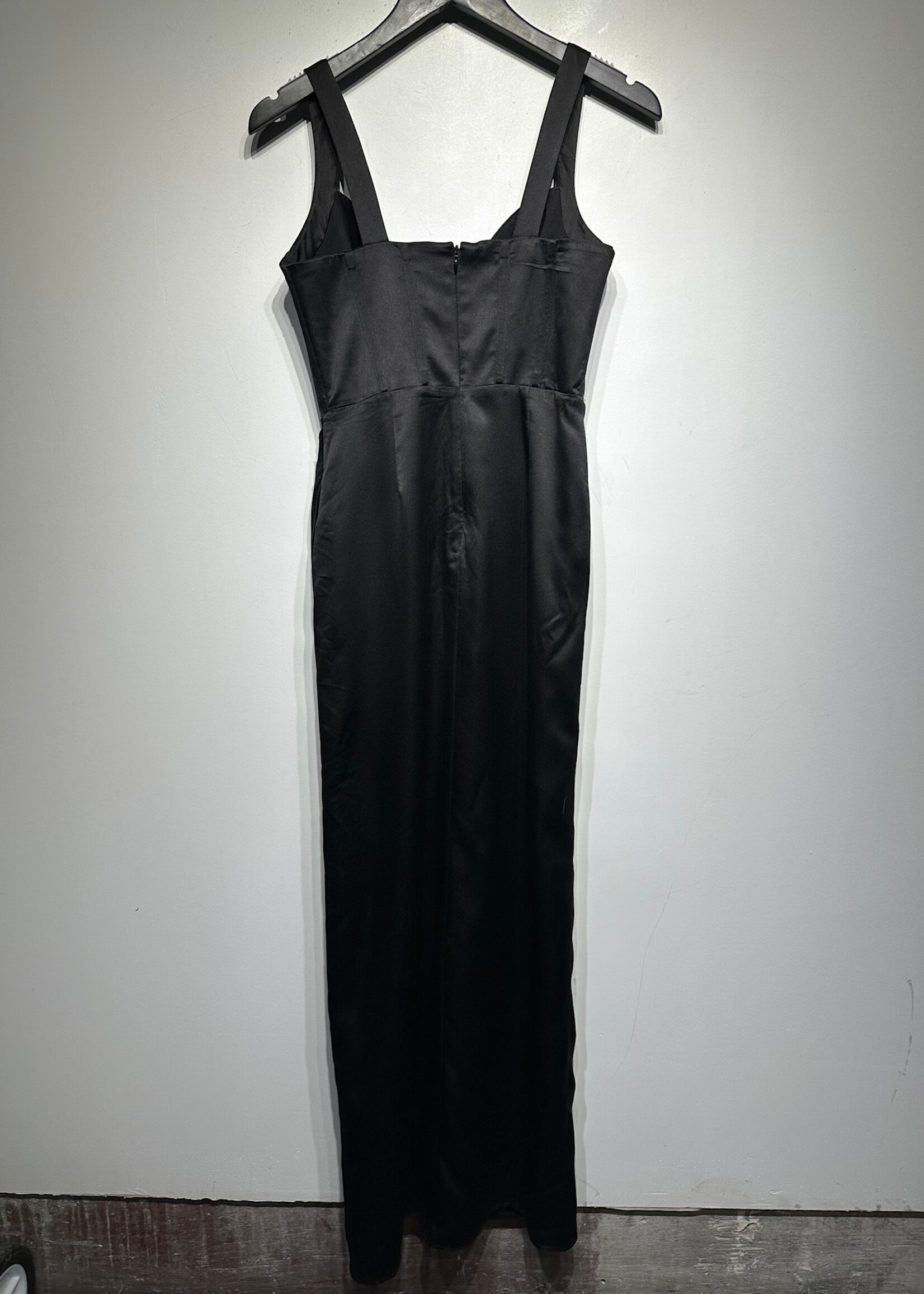 NBD Black Corset Maxi Dress S