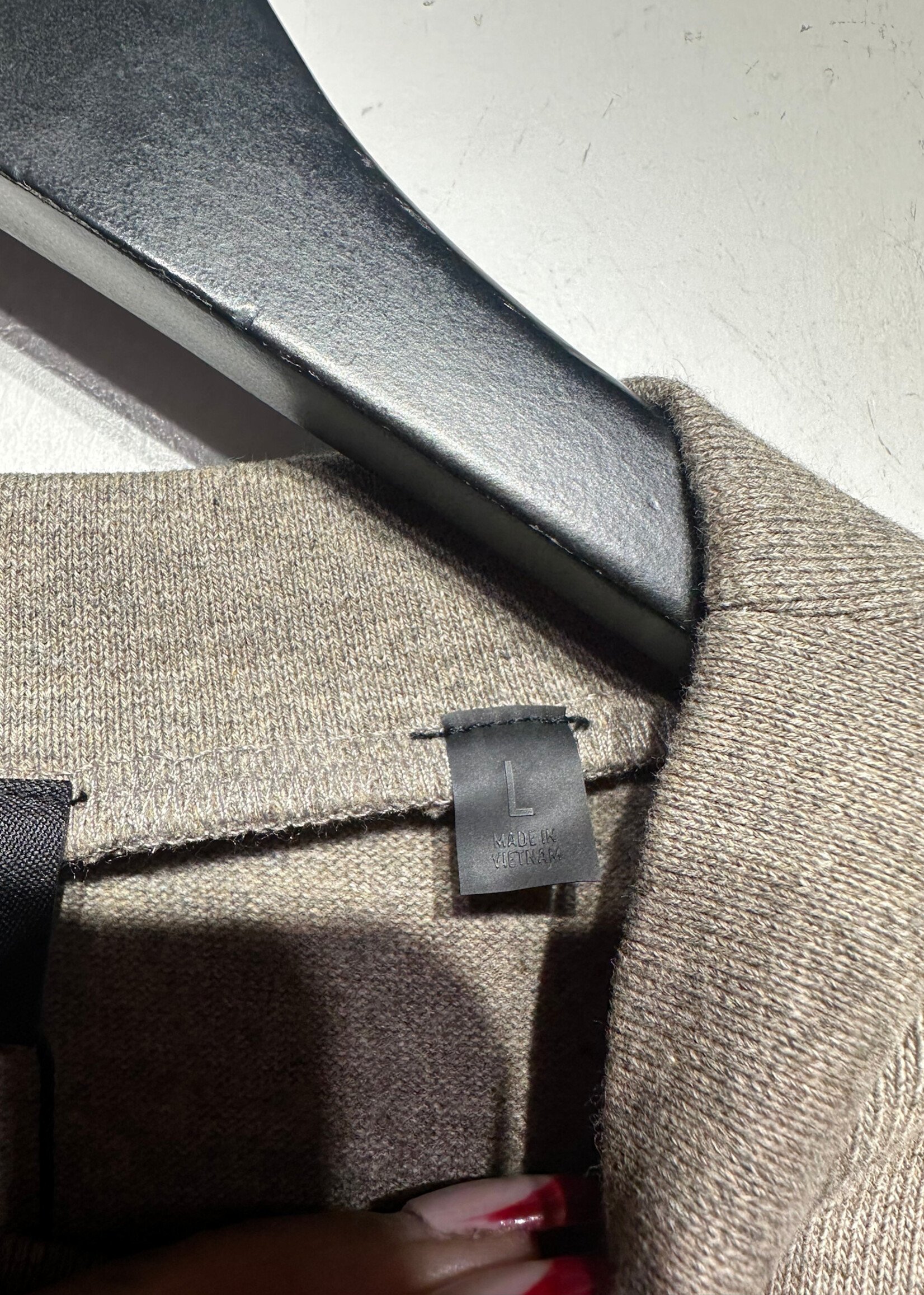 NWT Essentials Brown Heathered Oversized Tee L