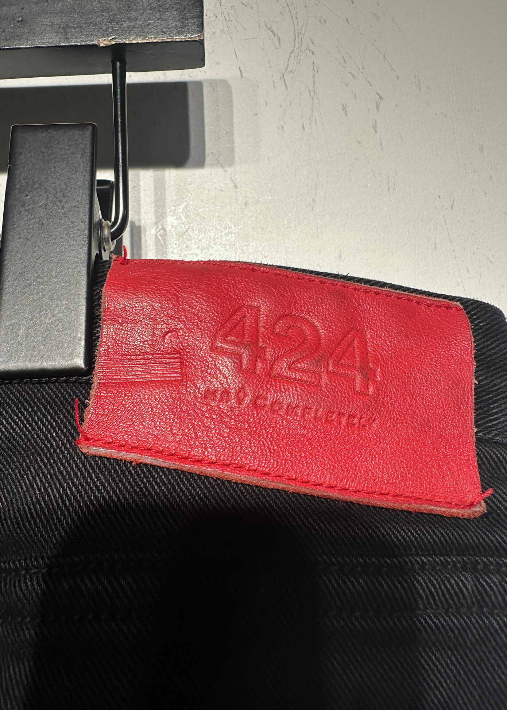 424 Black Zipper Jeans Masc 40