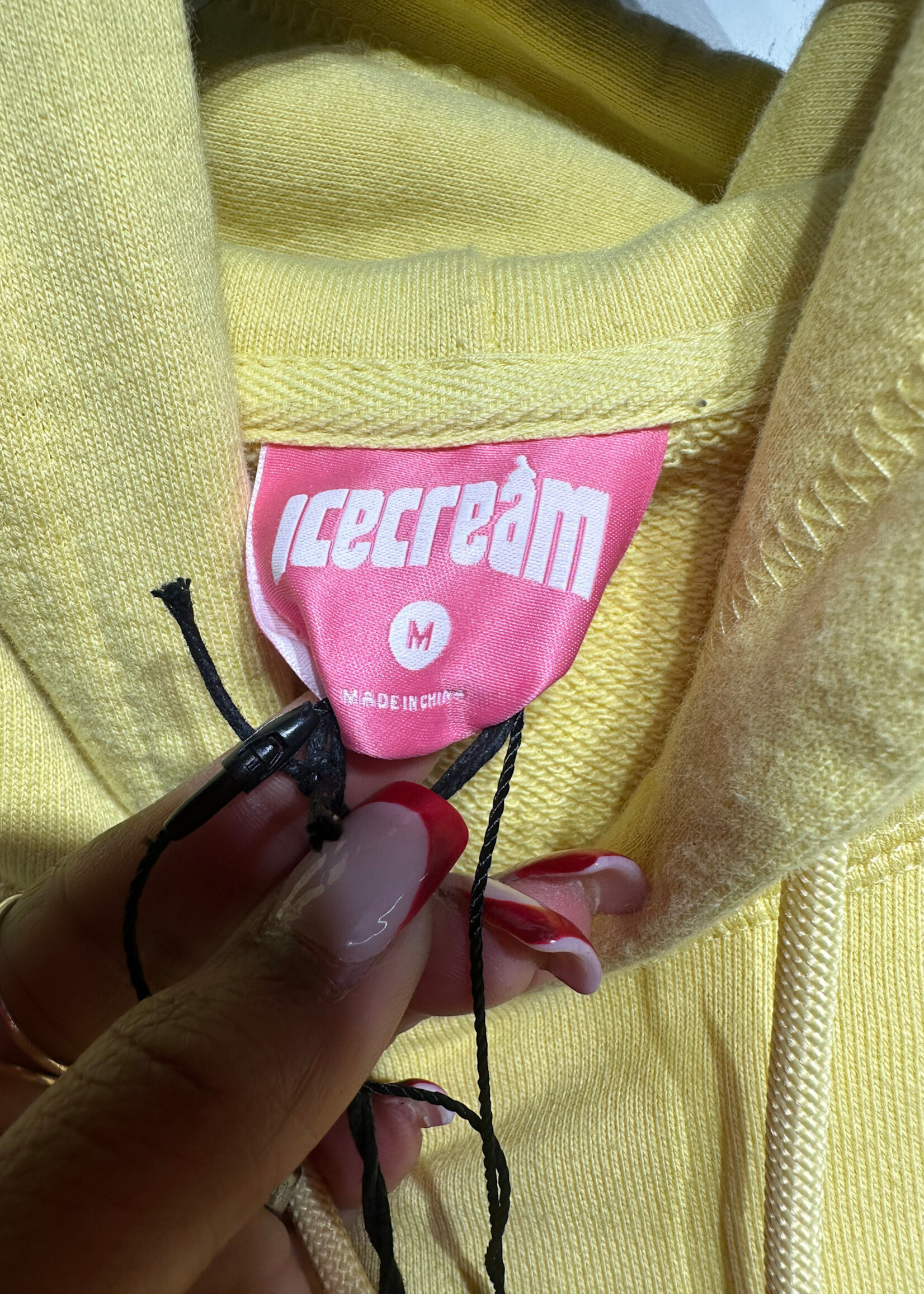 NWT Ice Cream Yellow Hoodie M