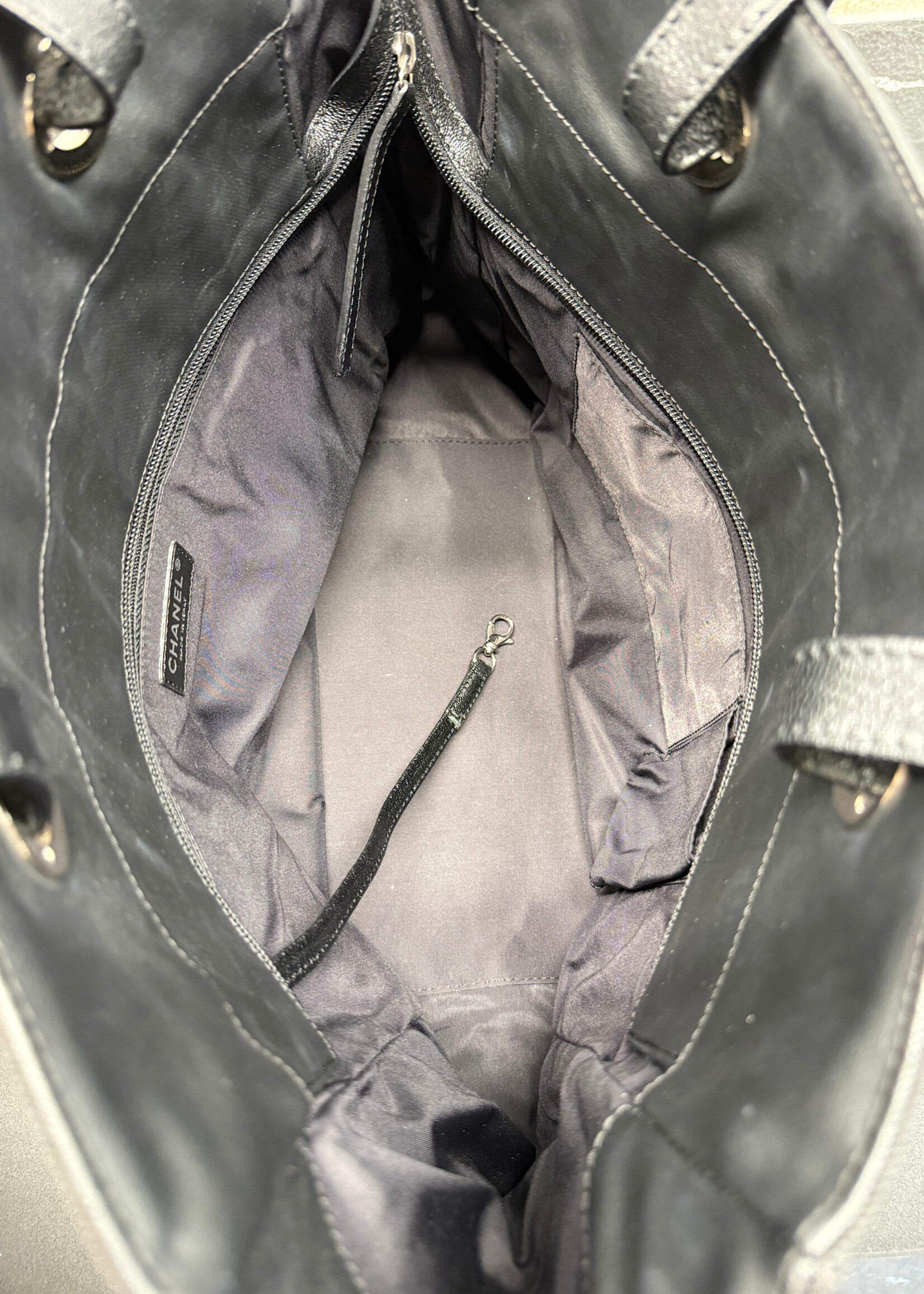 Chanel Coated Canvas Quilted 'Paris Biarritz' Tote