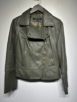 WILSONS LEATHER OLIVE MOTO JACKET