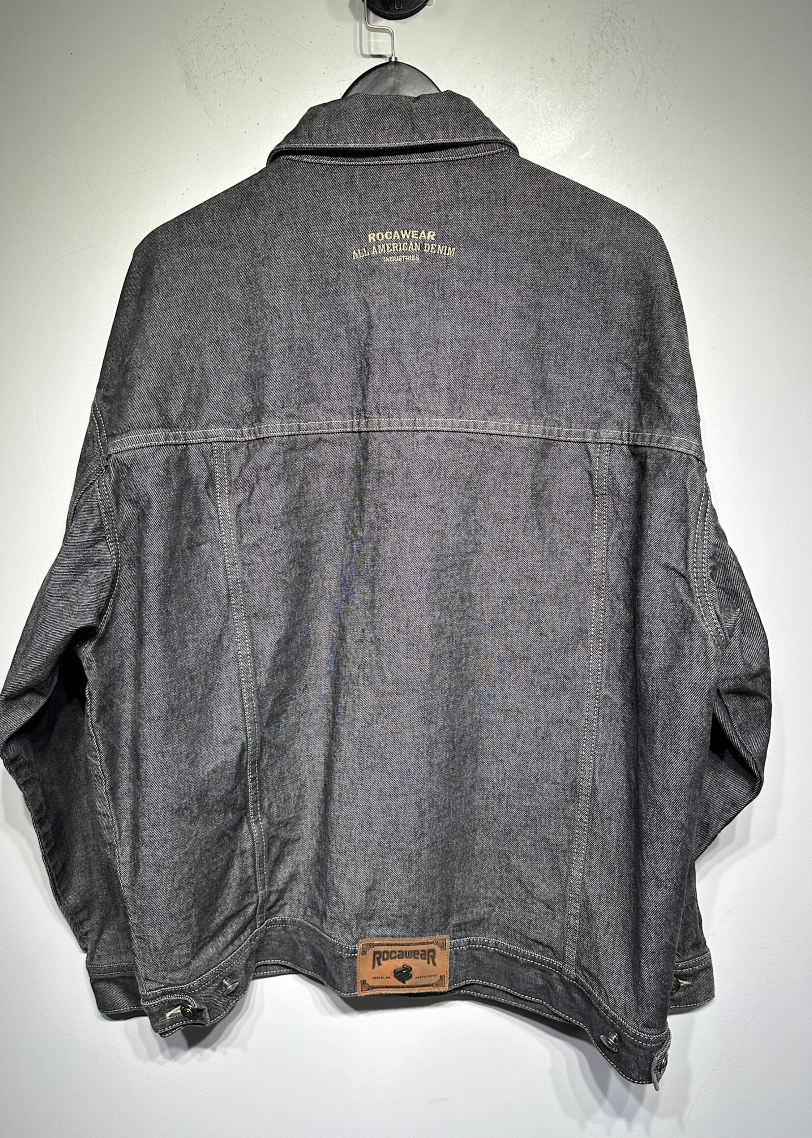 ROCAWEAR GREYWASH TRUCKER JACKET L