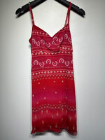 My Michelle Vintage Red Paisley Floral Dress M