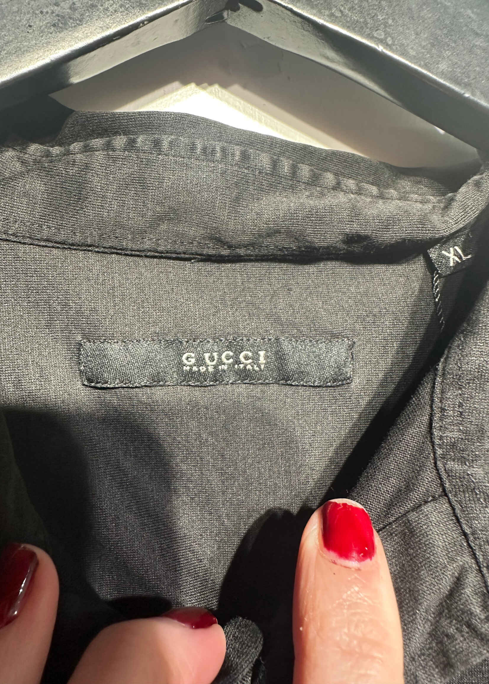 Gucci Black Crop Polo XL AS IS