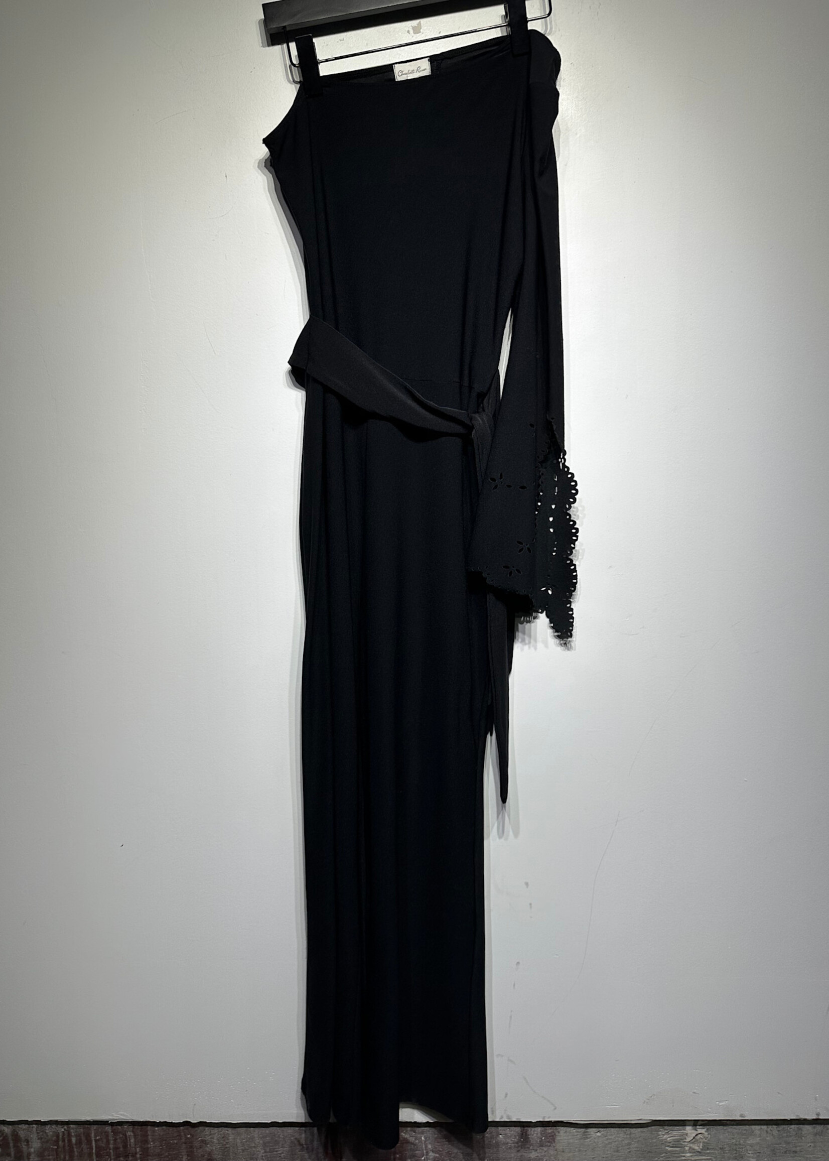 Vintage Charlotte Russe Black One Sleeve Jumpsuit L
