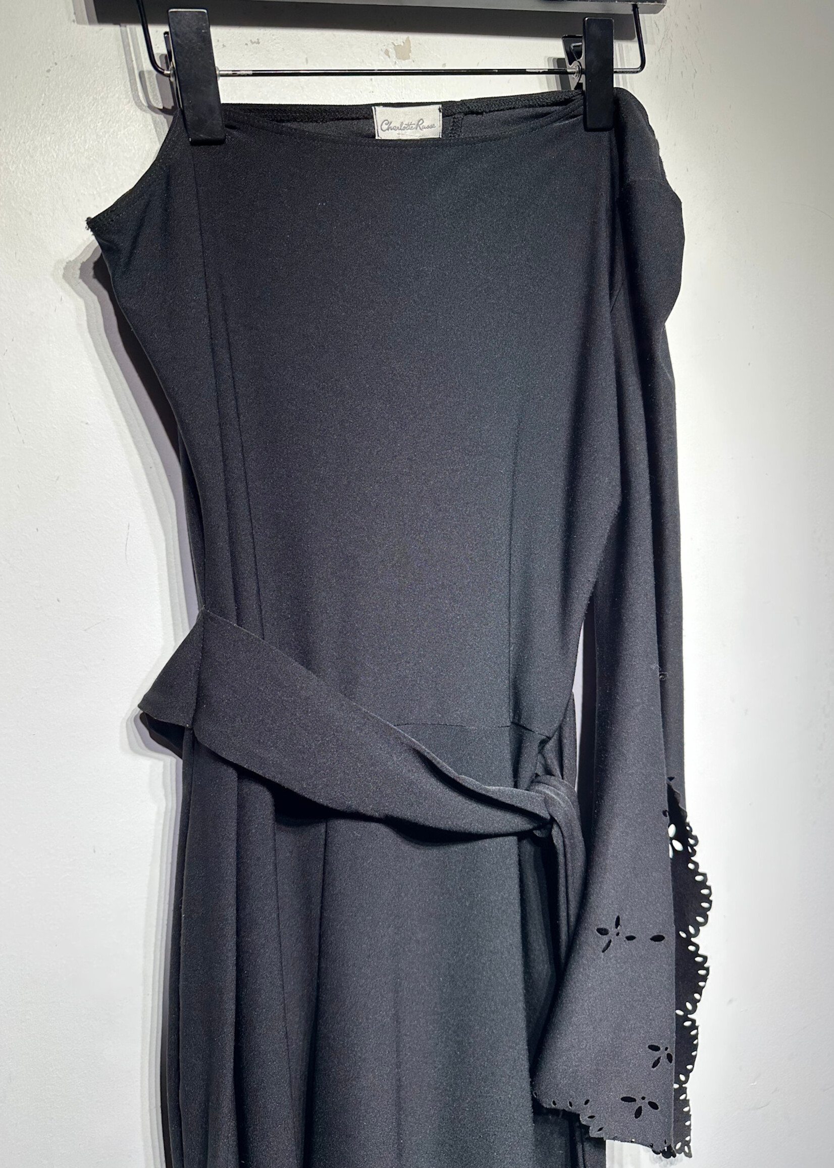 Vintage Charlotte Russe Black One Sleeve Jumpsuit L