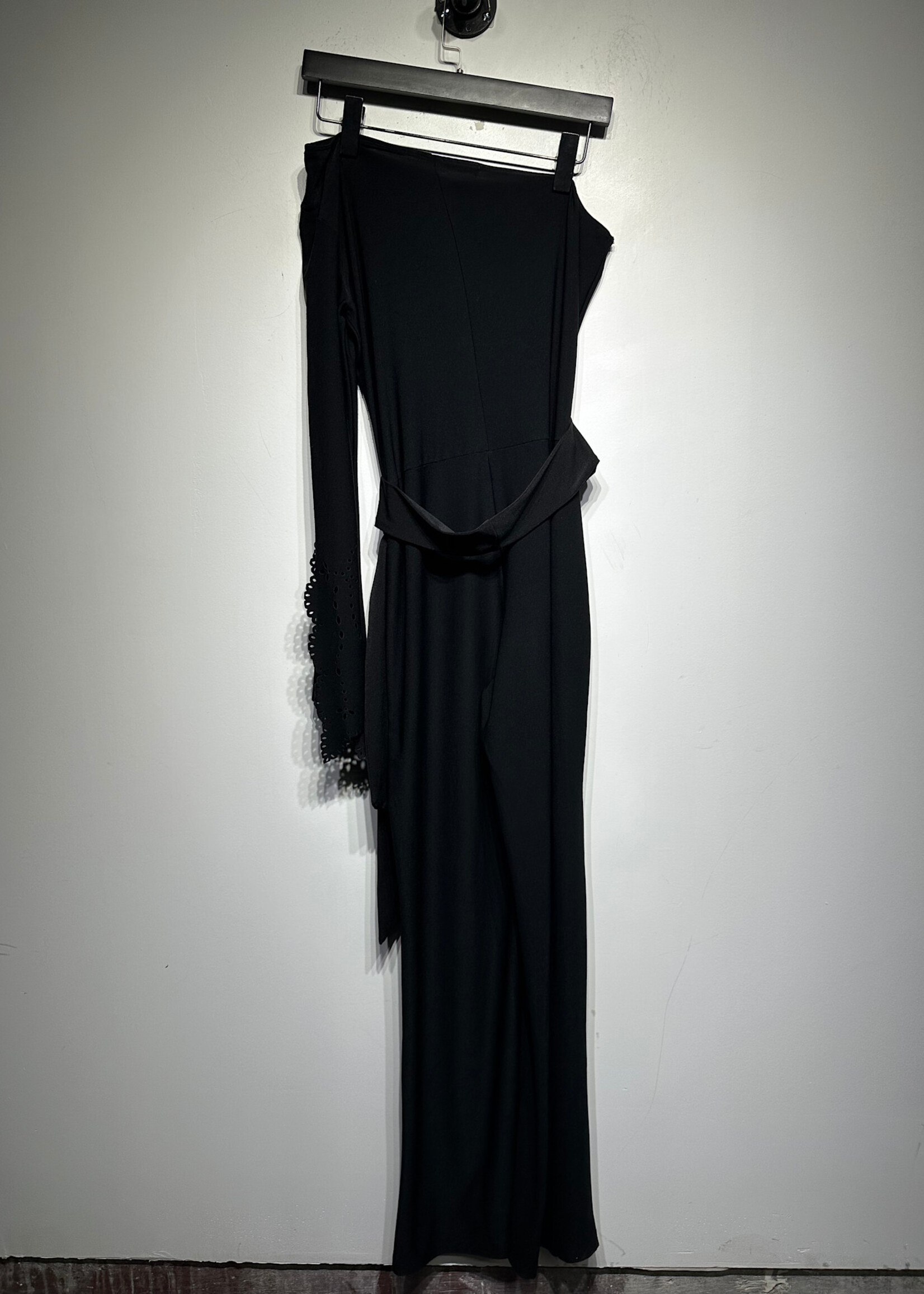 Vintage Charlotte Russe Black One Sleeve Jumpsuit L