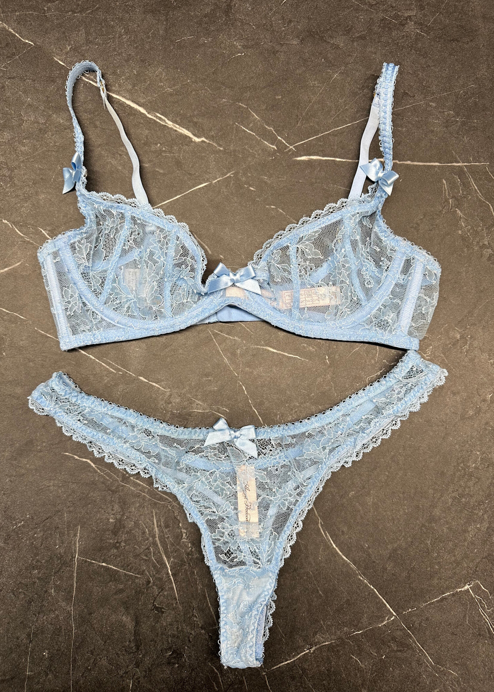 Agent Provocateur Baby Blue Lace Set S/34C
