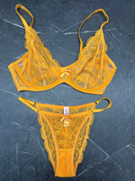 Agent Provocateur Orange Lace 2 Piece Set S/32D